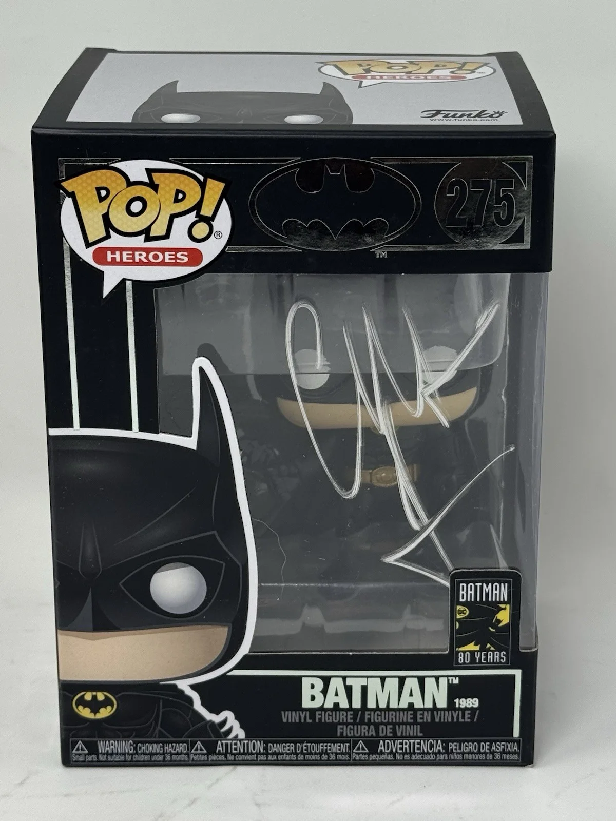 Christian Bale — Christian Bale Signed Batman Funko Pop Autograph The Dark Knight 275 Beckett COA, изображение 2