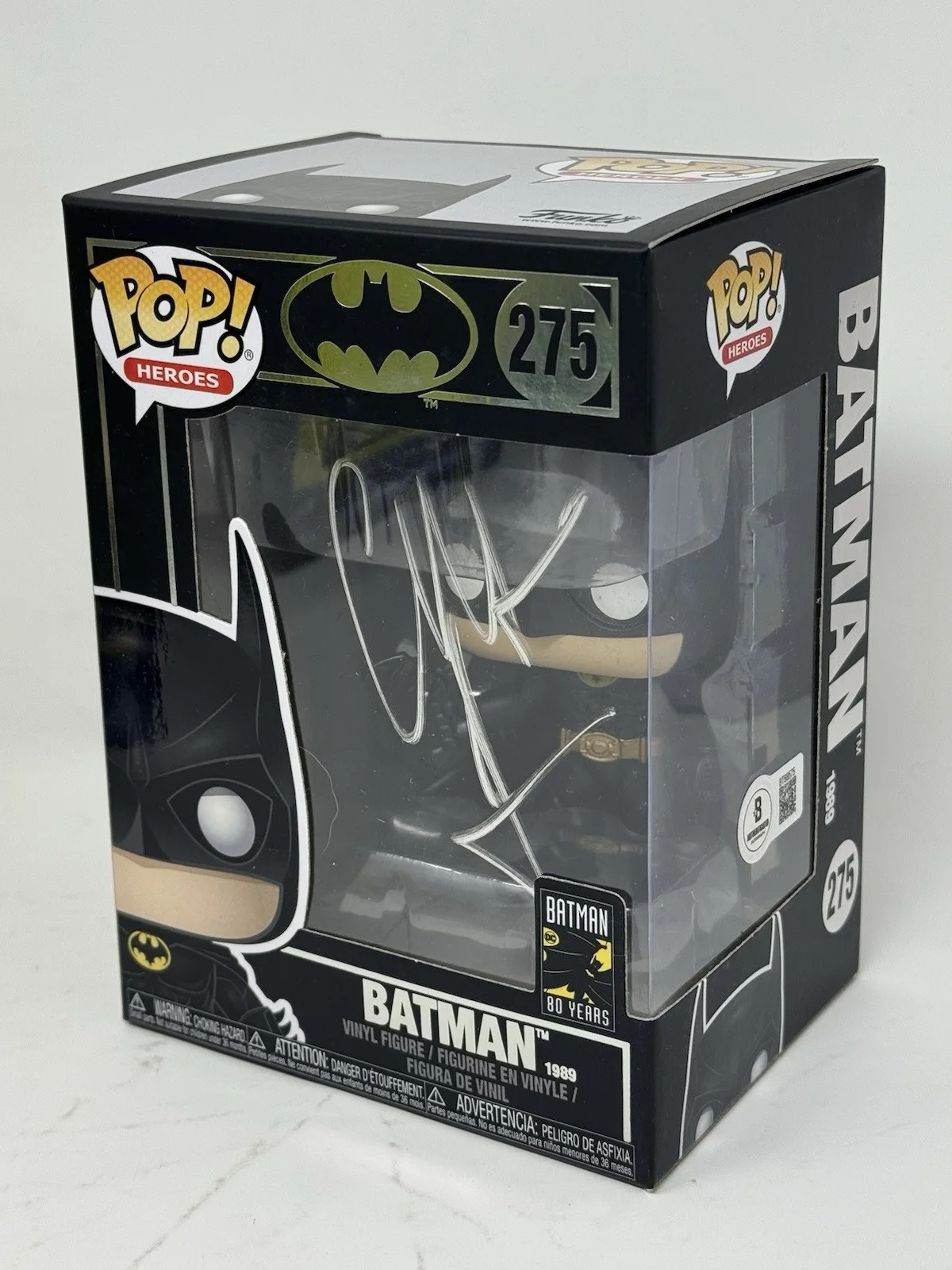 Christian Bale — Christian Bale Signed Batman Funko Pop Autograph The Dark Knight 275 Beckett COA, изображение 3
