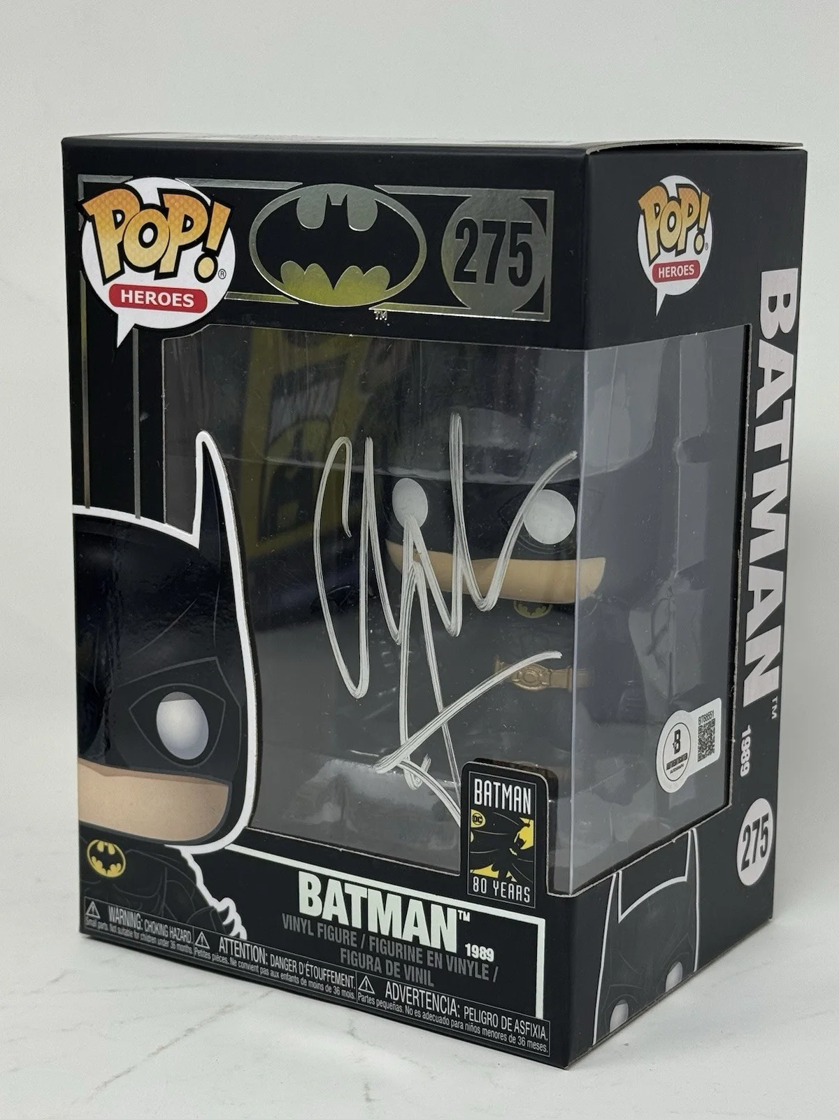 Christian Bale — Christian Bale Signed Batman Funko Pop Autograph The Dark Knight 275 Beckett COA, изображение 3