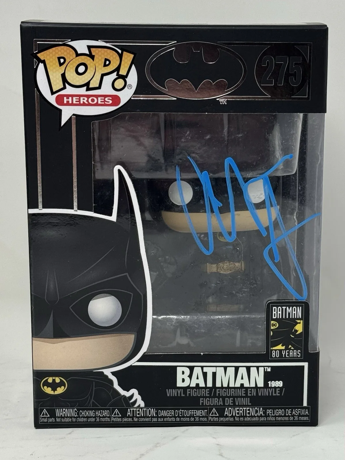 Christian Bale — Christian Bale Signed Batman Funko Pop Autograph The Dark Knight 275 Beckett COA, изображение 2