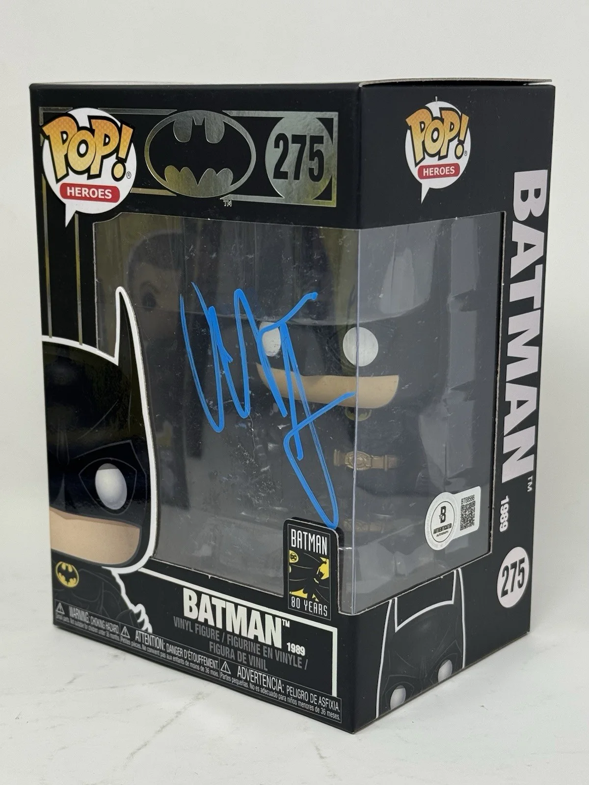 Christian Bale — Christian Bale Signed Batman Funko Pop Autograph The Dark Knight 275 Beckett COA, изображение 3