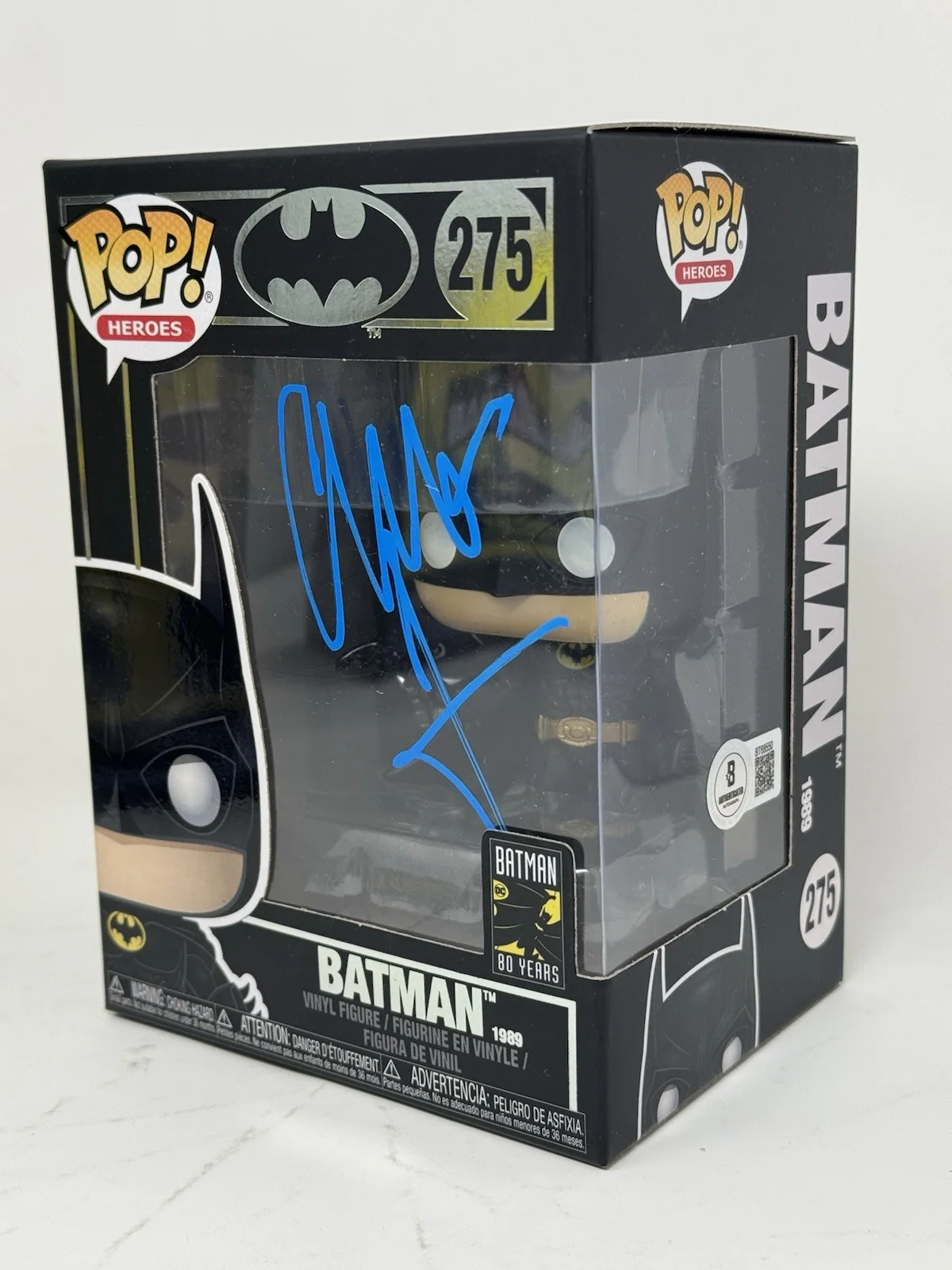 Christian Bale — Christian Bale Signed Batman Funko Pop Autograph The Dark Knight 275 Beckett COA, image 3