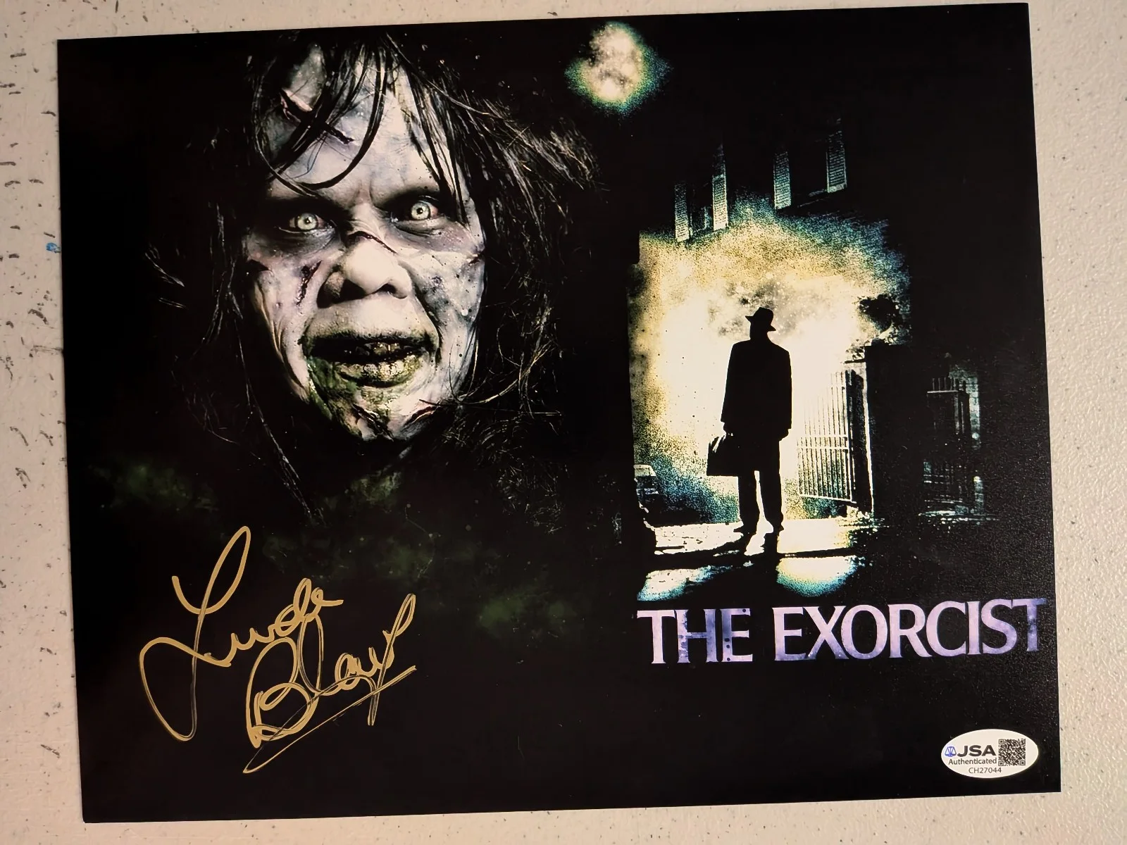 Linda Blair — LINDA BLAIR Signed 8x10 Photo Exorcist HORROR Autograph JSA COA Ag