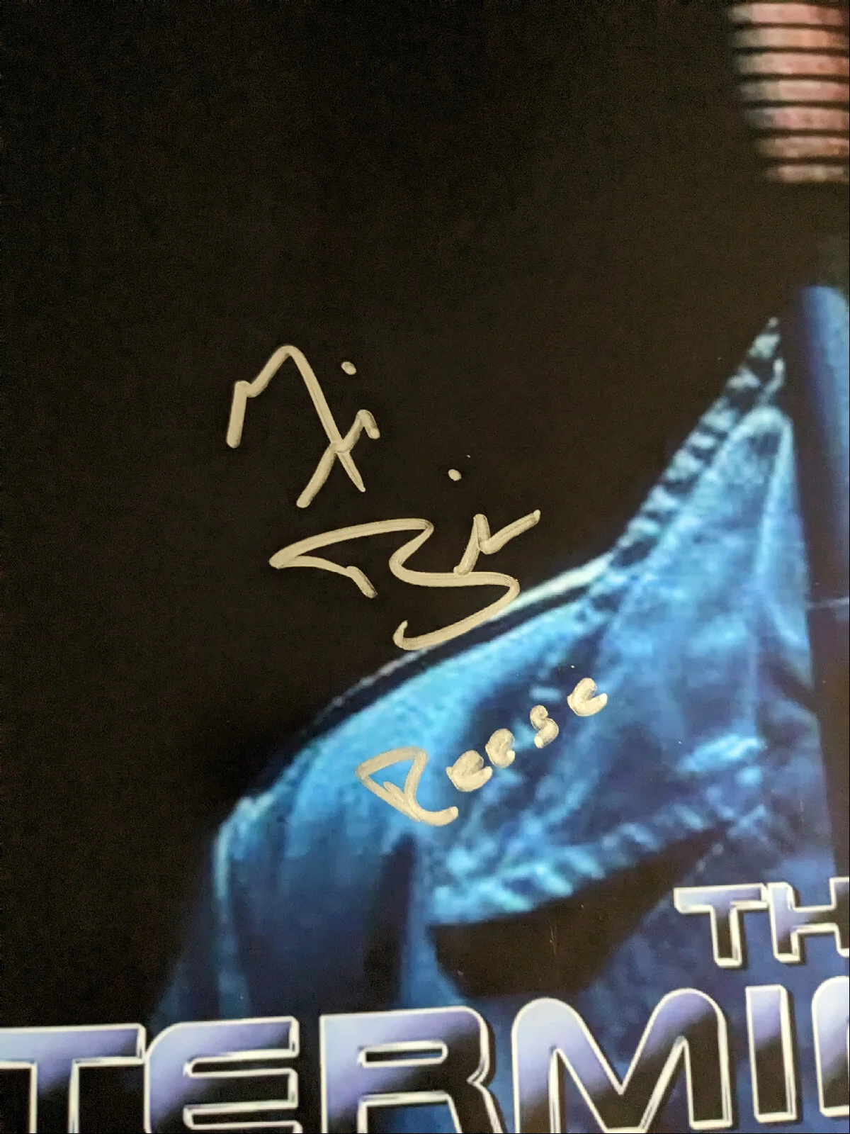 MICHAEL BIEHN Signed TERMINATOR 11x17 PHOTO Autograph Reese JSA BAS QR Code D, image 2