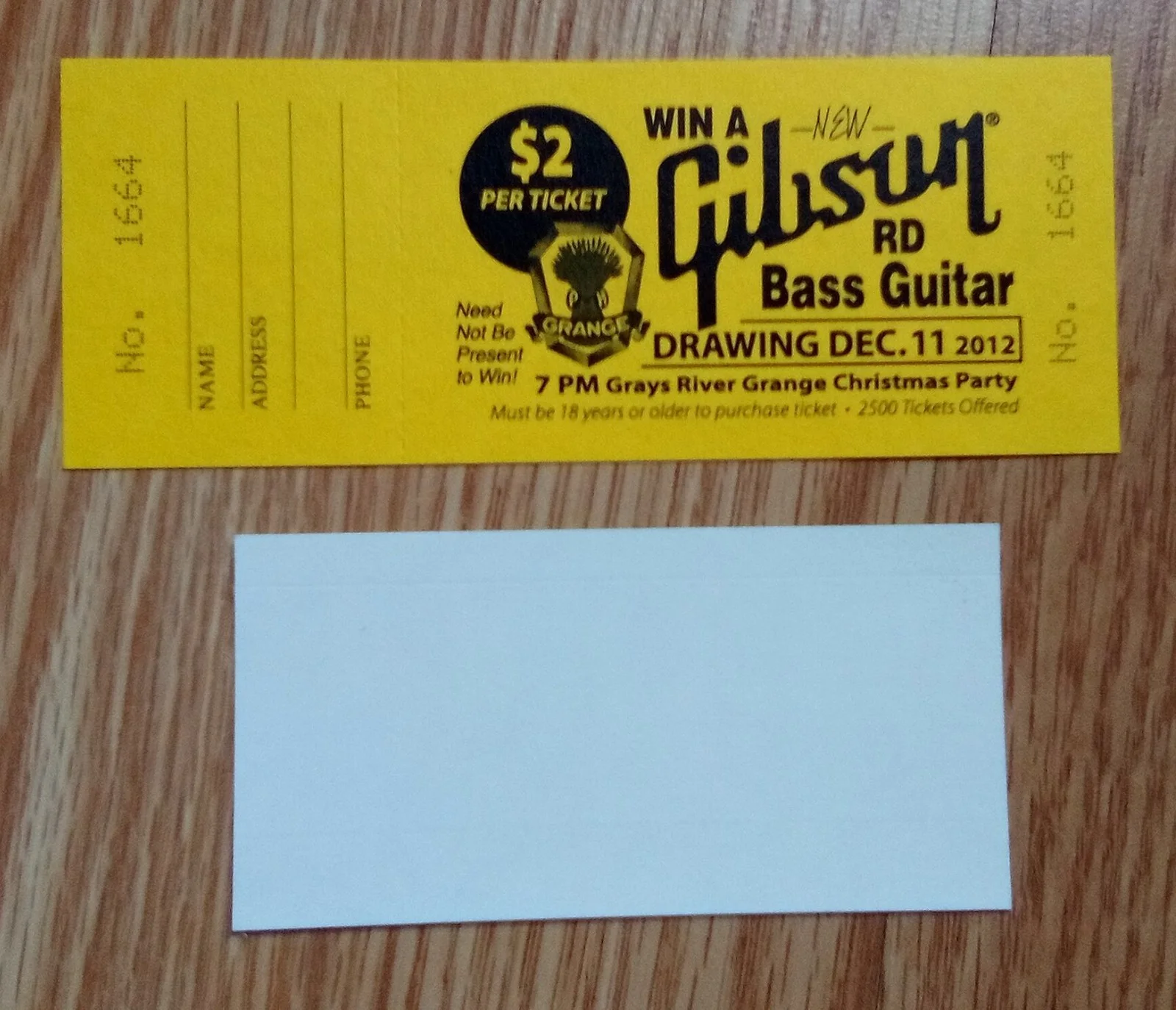 Krist Novoselic Signed Raffle Ticket Nirvana Autograph Plus Sticker Giants Trees, image 3