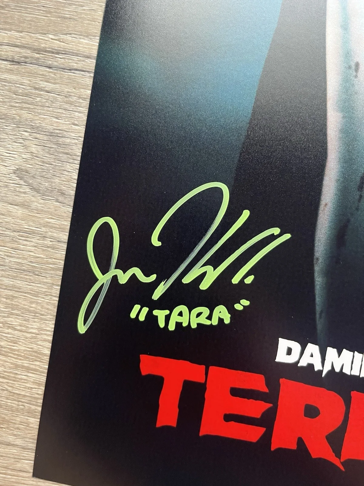 Jenna Kanell — Jenna Kanell Signed Terrifier 11x17 Photo JSA COA Tara Heyes Art The Clown, изображение 5