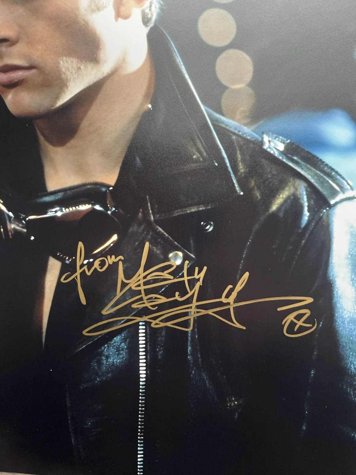Maxwell Caulfield — Maxwell Caulfield Signed Michael Carrington 11x14 Photo Beckett COA Grease 2, изображение 4