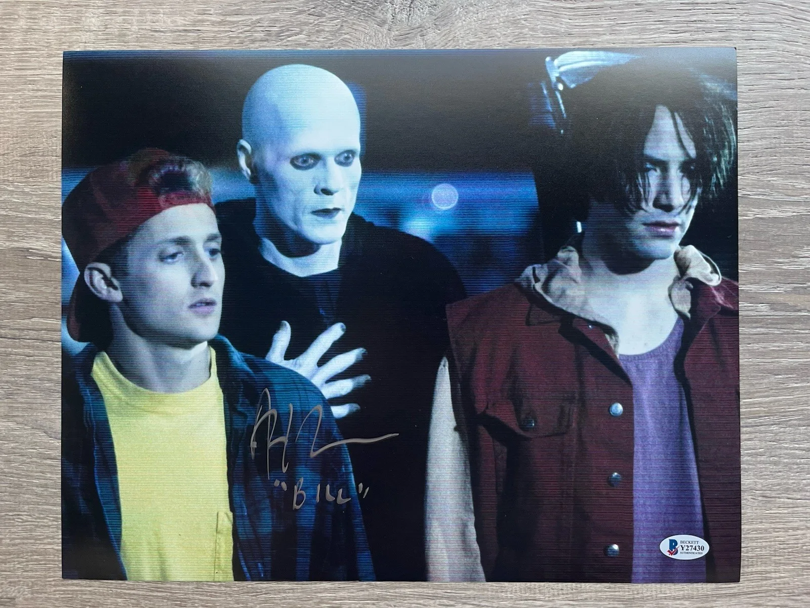 Alex Winter — Alex Winter Signed Bill & Ted 11x14 Photo Beckett COA, изображение 2