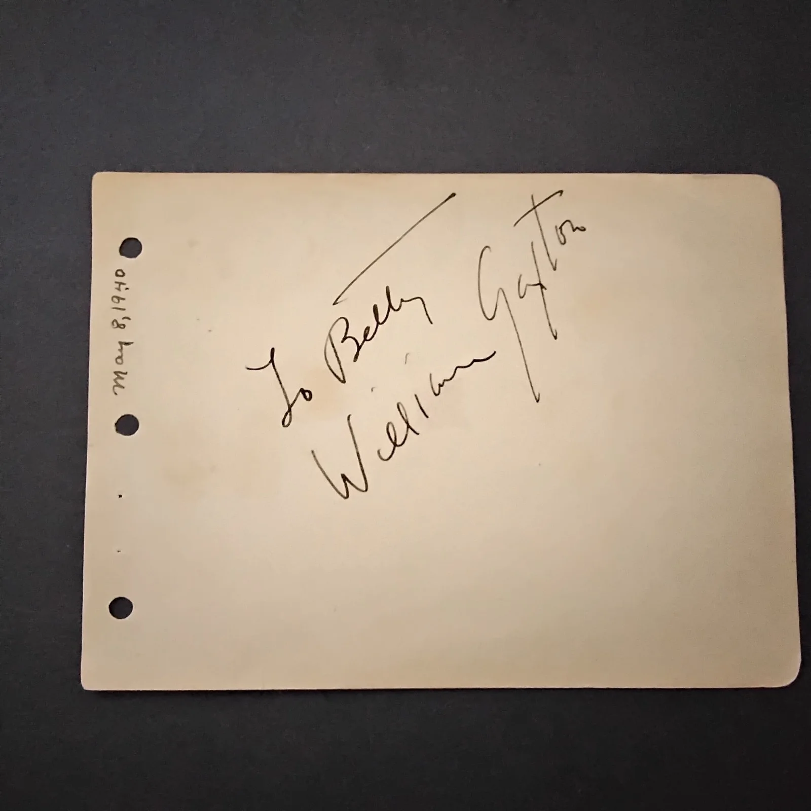 William Gaxton SIGNED Paper Movie Stage Actor Anything Goes Musicals Gershwin, изображение 3