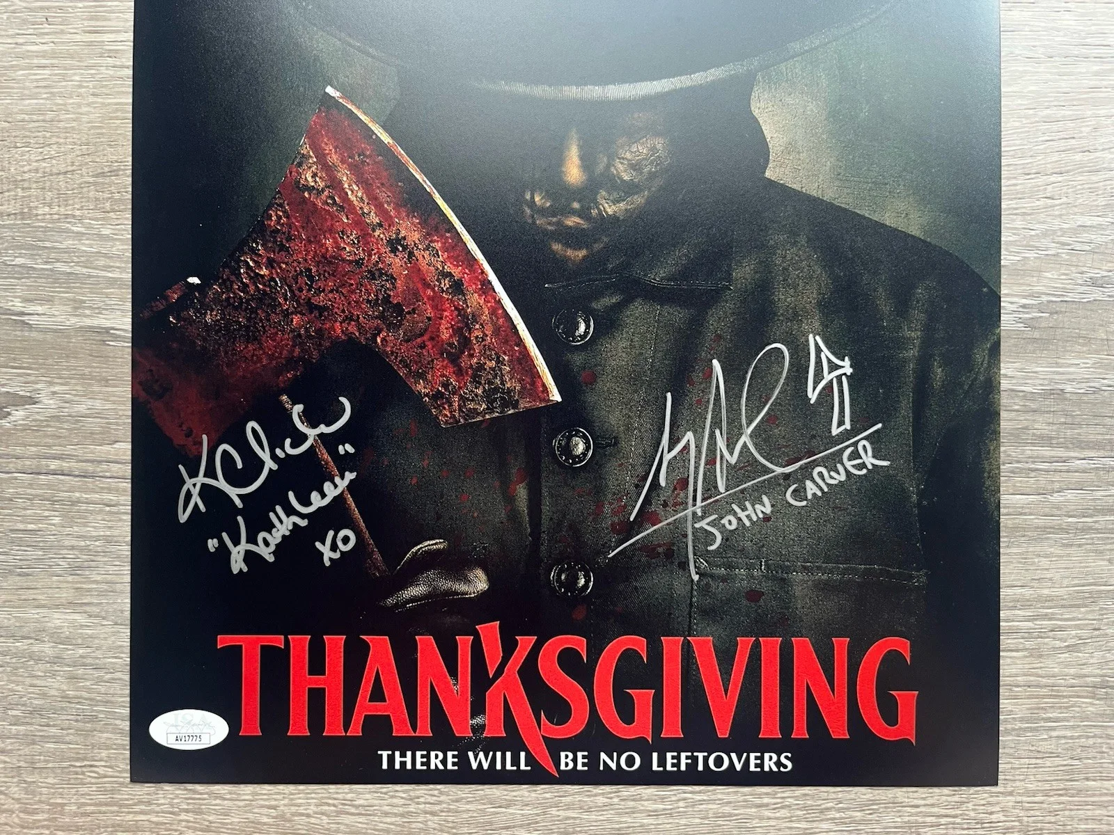 Karen Cliche Alex Armbruster Signed Thanksgiving 11x14 Photo JSA COA John Carver, изображение 3
