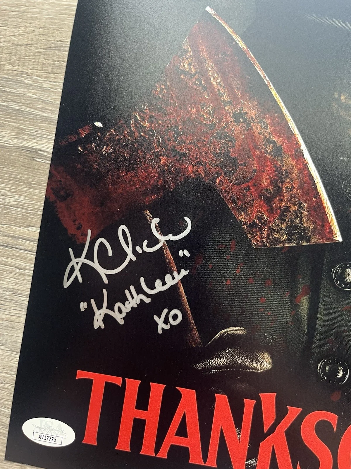 Karen Cliche Alex Armbruster Signed Thanksgiving 11x14 Photo JSA COA John Carver, изображение 4
