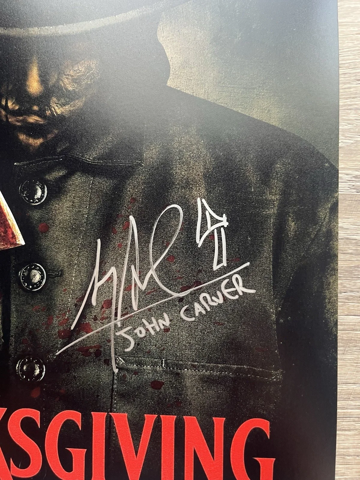 Karen Cliche Alex Armbruster Signed Thanksgiving 11x14 Photo JSA COA John Carver, изображение 5
