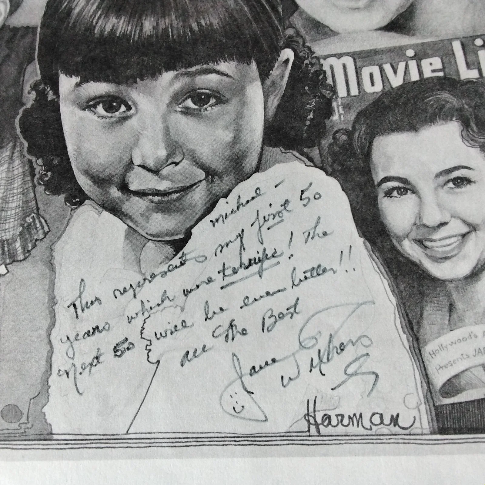 Jane Withers SIGNED Photo 30s Movie TV Child Actress Bright Eyes Cute 50 Years, изображение 3
