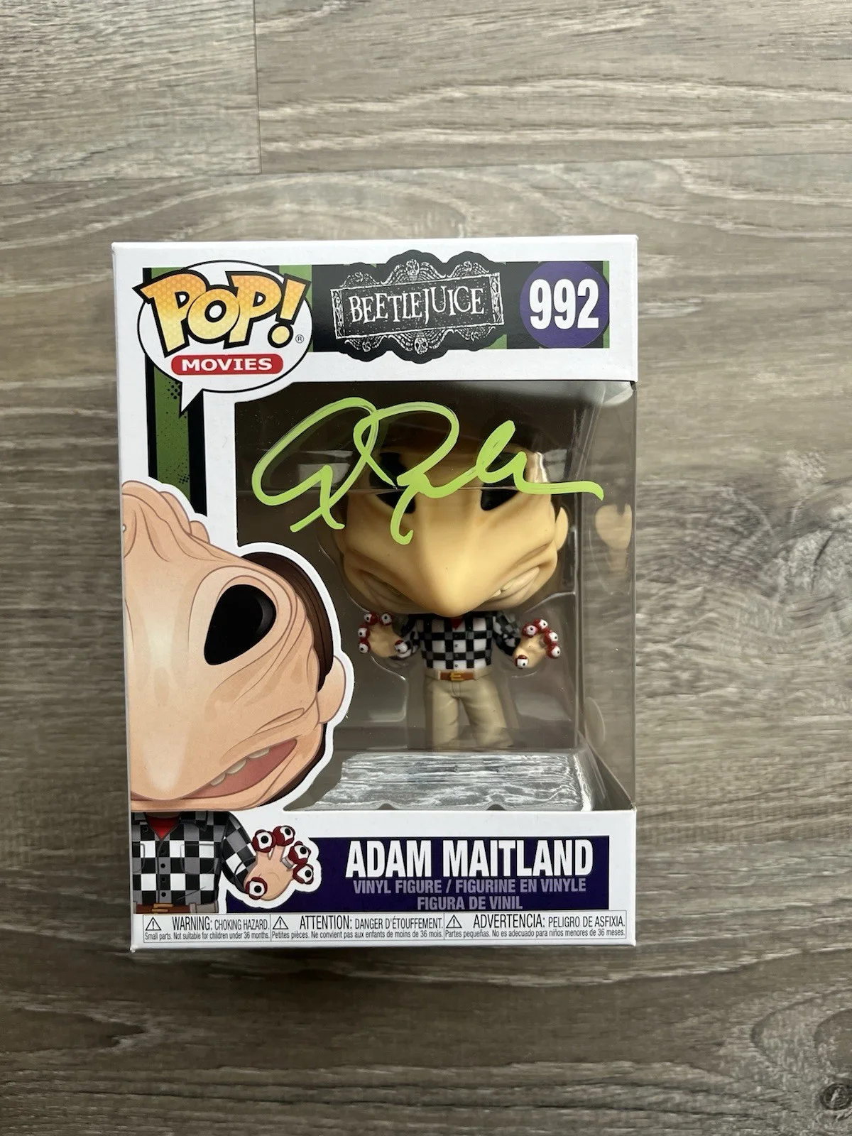 Alec Baldwin — Alec Baldwin Signed Adam Maitland Funko Pop JSA COA Beetlejuice Horror Auto, изображение 2