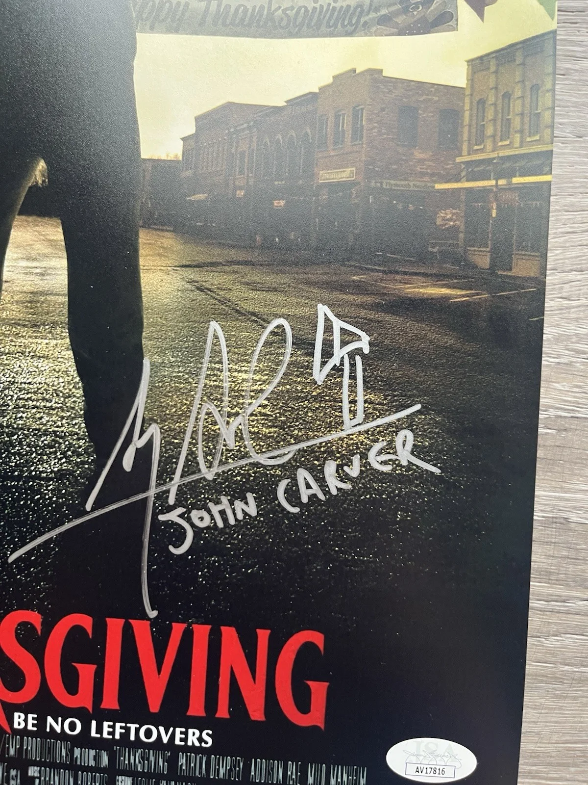 Karen Cliche Alex Armbruster Signed Thanksgiving 11x17 Photo JSA COA John Carver, image 5
