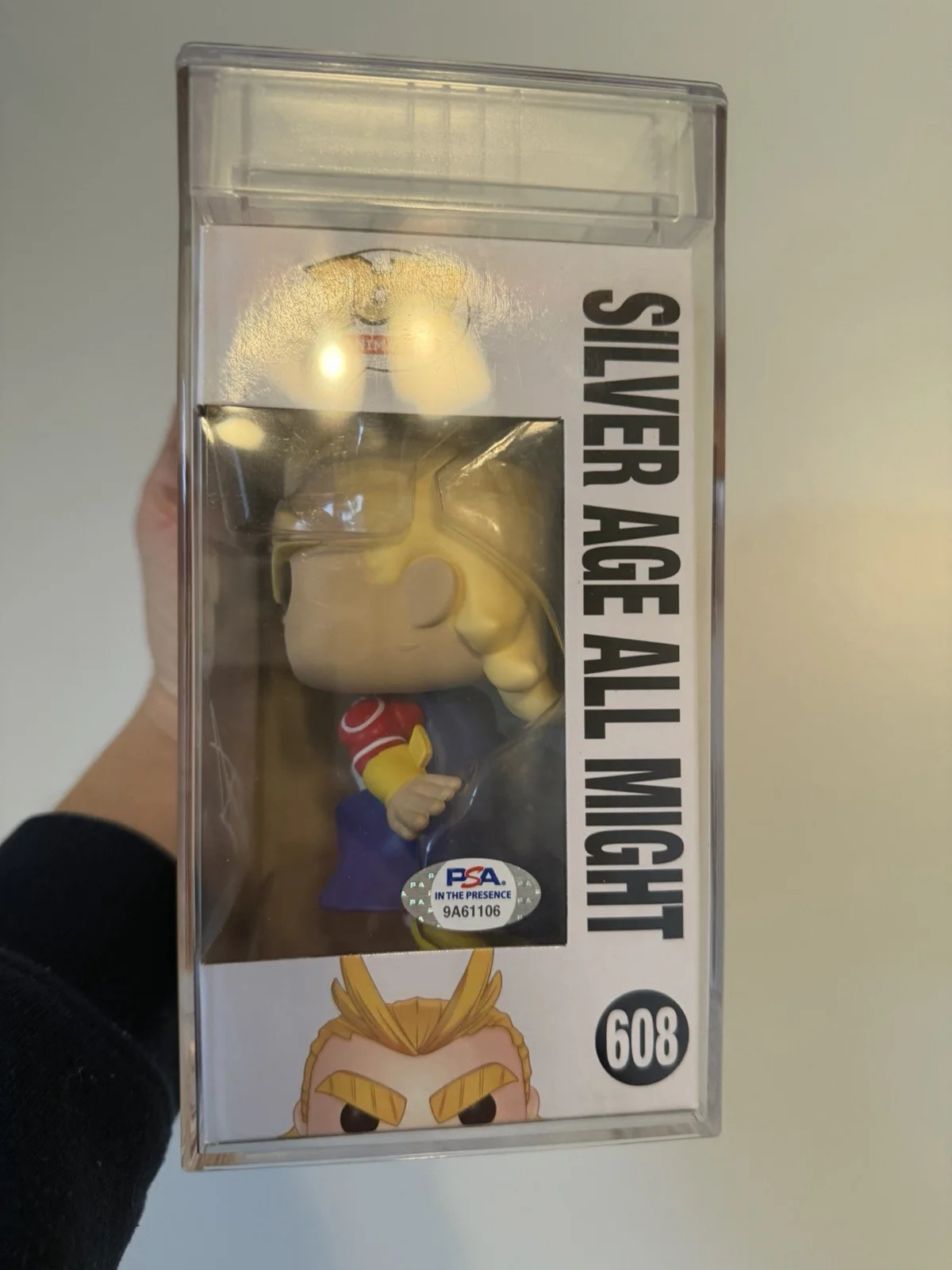 My Hero All Might Signed Funko Pop #608 PSA Authentication, image 2