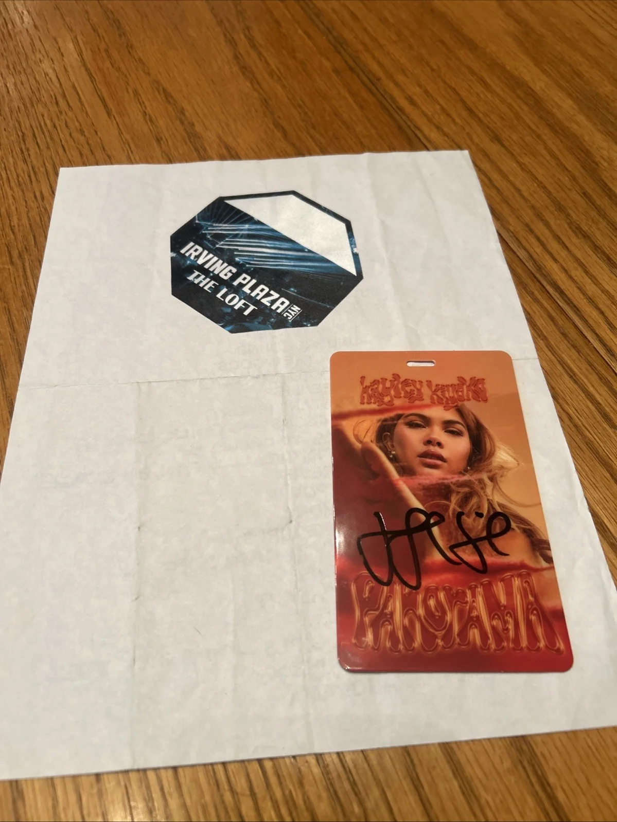 Hayley kiyoko Signed VIP Laminate & Concert Setlist - 5/30/2023 Irving Plaza NYC, изображение 4