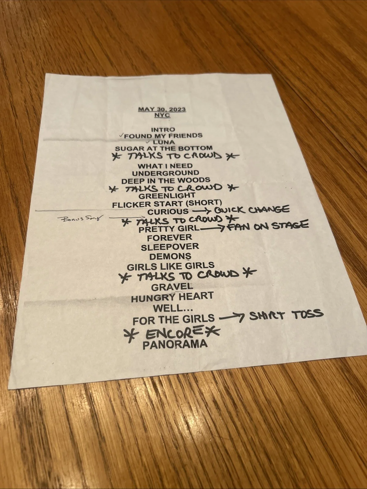 Hayley kiyoko Signed VIP Laminate & Concert Setlist - 5/30/2023 Irving Plaza NYC, изображение 5