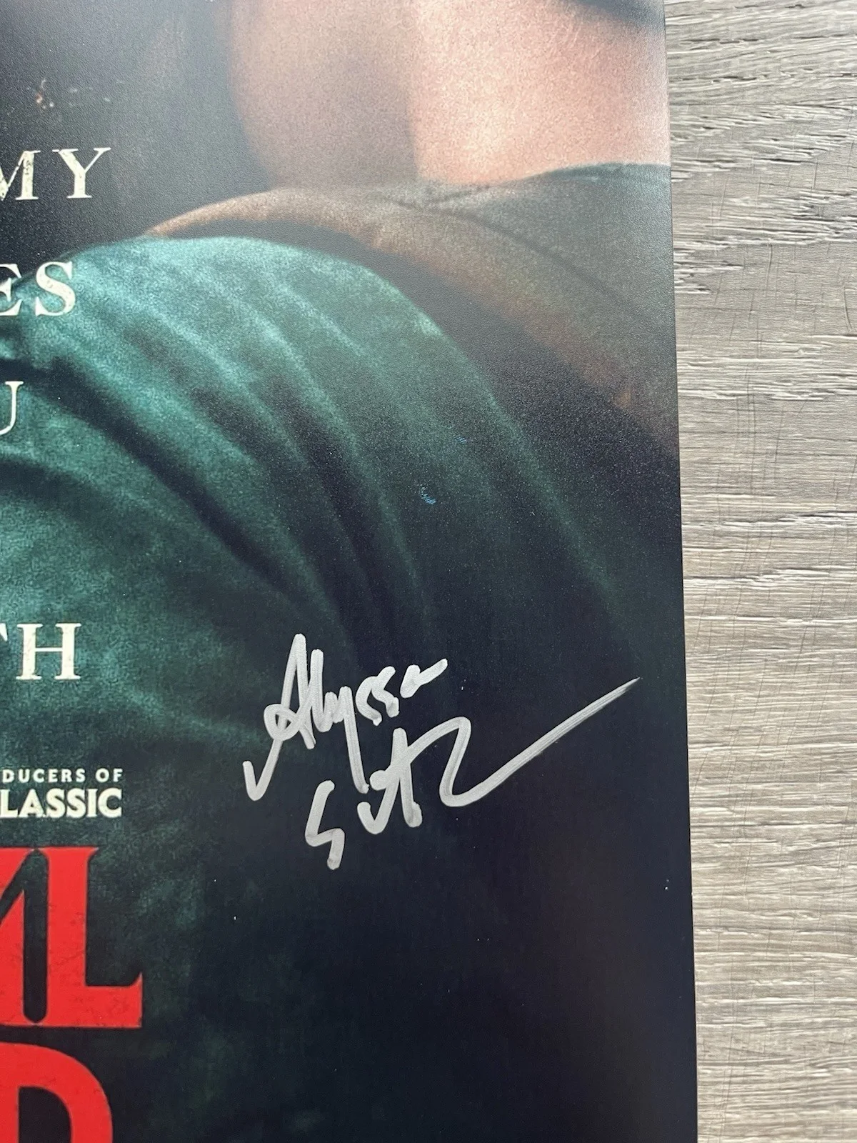 Alyssa Sutherland Gabrielle Echols Signed Evil Dead Rise 11x17 Photo JSA COA, image 5