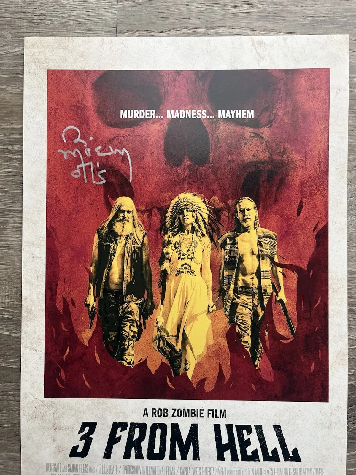 Bill Moseley — Bill Moseley Signed 3 From Hell 11x17 Photo JSA COA Otis Driftwood Horror Auto, image 3