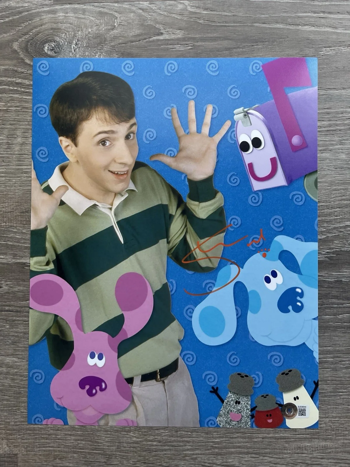 Steve Burns — Steve Burns Signed Blues Clues 11x14 Photo Beckett COA Nickelodeon, image 2