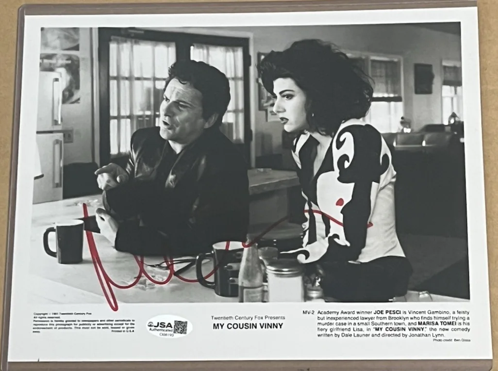Marisa Tomei — My Cousin Vinny 8x10 Press Photo Signed by Marisa Tomei (JSA)
