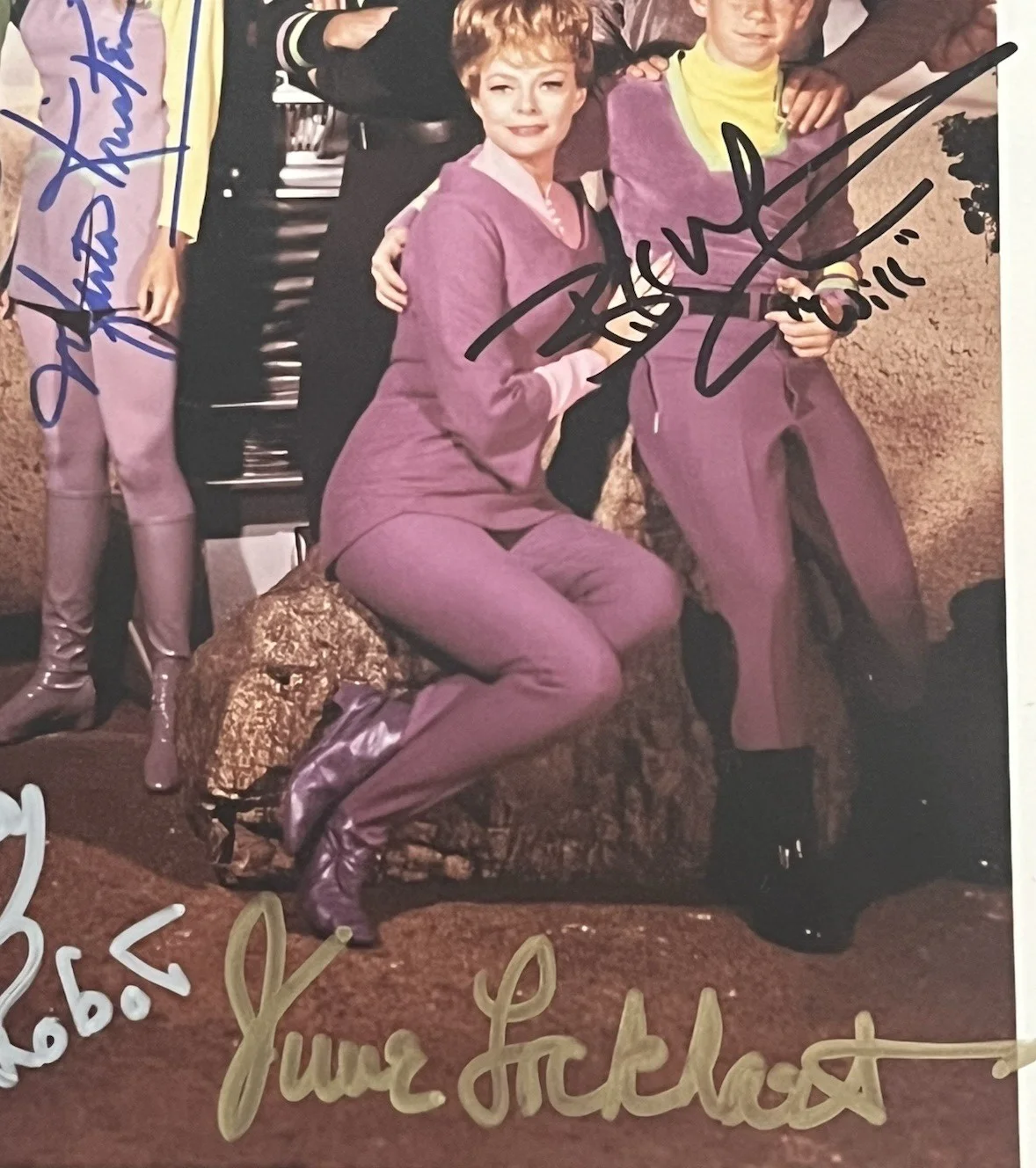 Mark Goodard Bill Mumy Angela Cartwright Marta Kristenn — Lost In Space 8x10 Photo Signed by (7) Lockhart Mumy Cartwright Kristen May JSA, image 3