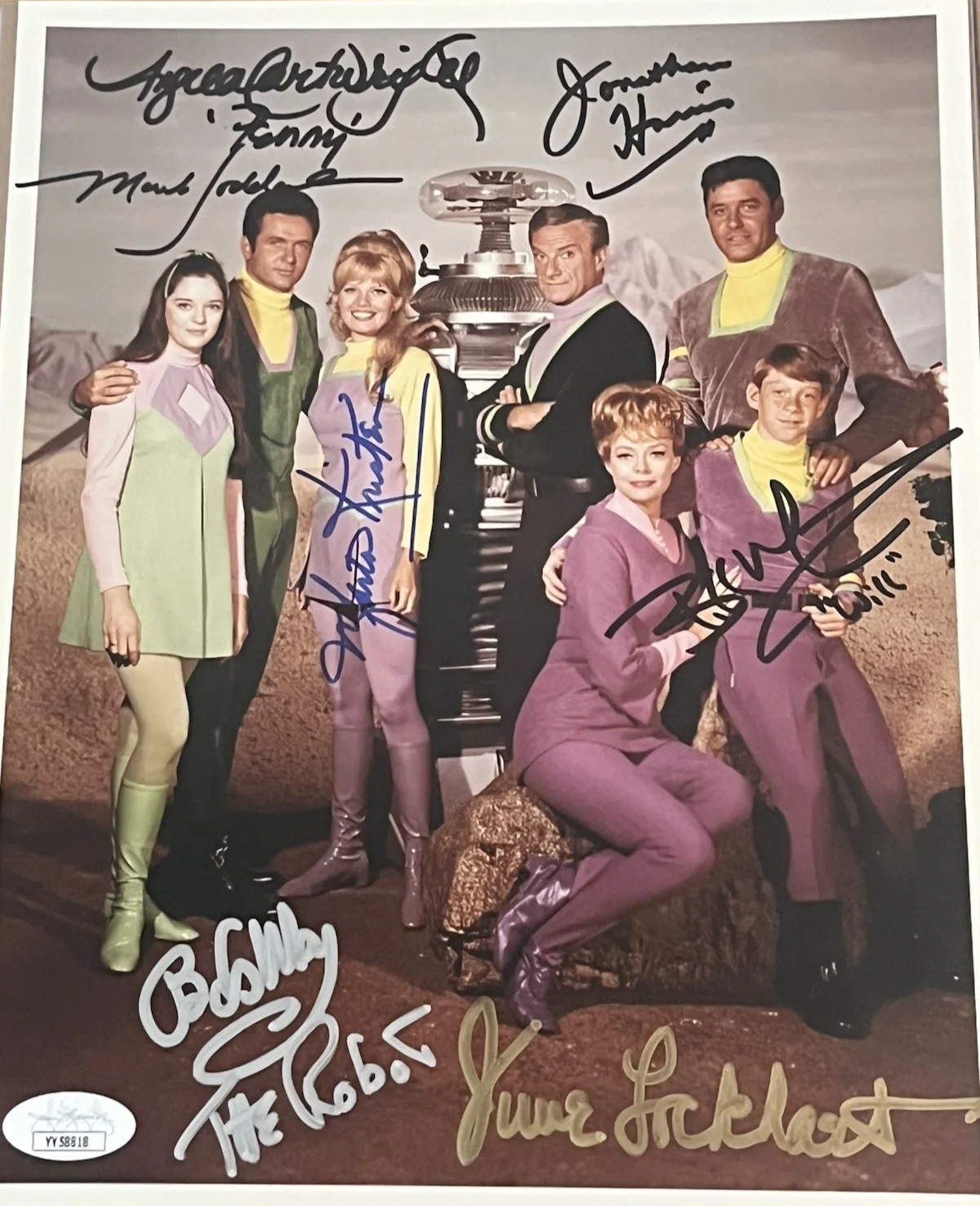 Mark Goodard Bill Mumy Angela Cartwright Marta Kristenn — Lost In Space 8x10 Photo Signed by (7) Lockhart Mumy Cartwright Kristen May JSA, image 4