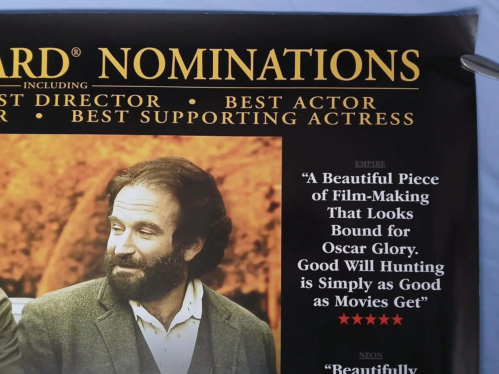 GOOD WILL HUNTING (1997) original UK quad poster - Matt Damon, Robin Williams, изображение 3