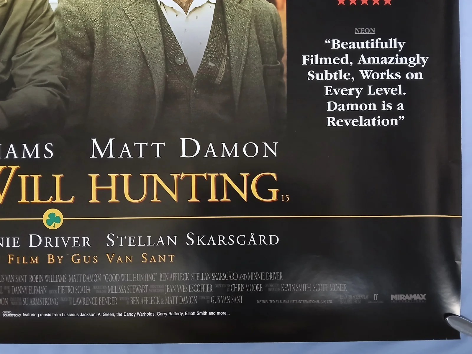 GOOD WILL HUNTING (1997) original UK quad poster - Matt Damon, Robin Williams, изображение 5