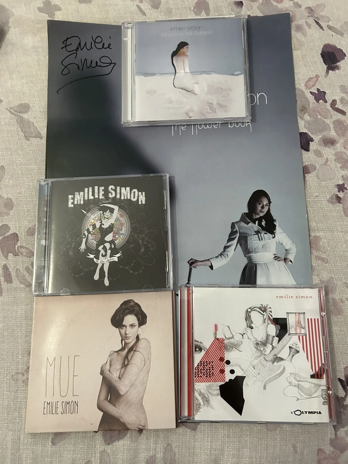 Signed Emilíe Simon Bundle, Autographed Poster + 4 CDs Electronic Art Pop EMILIE, image 3