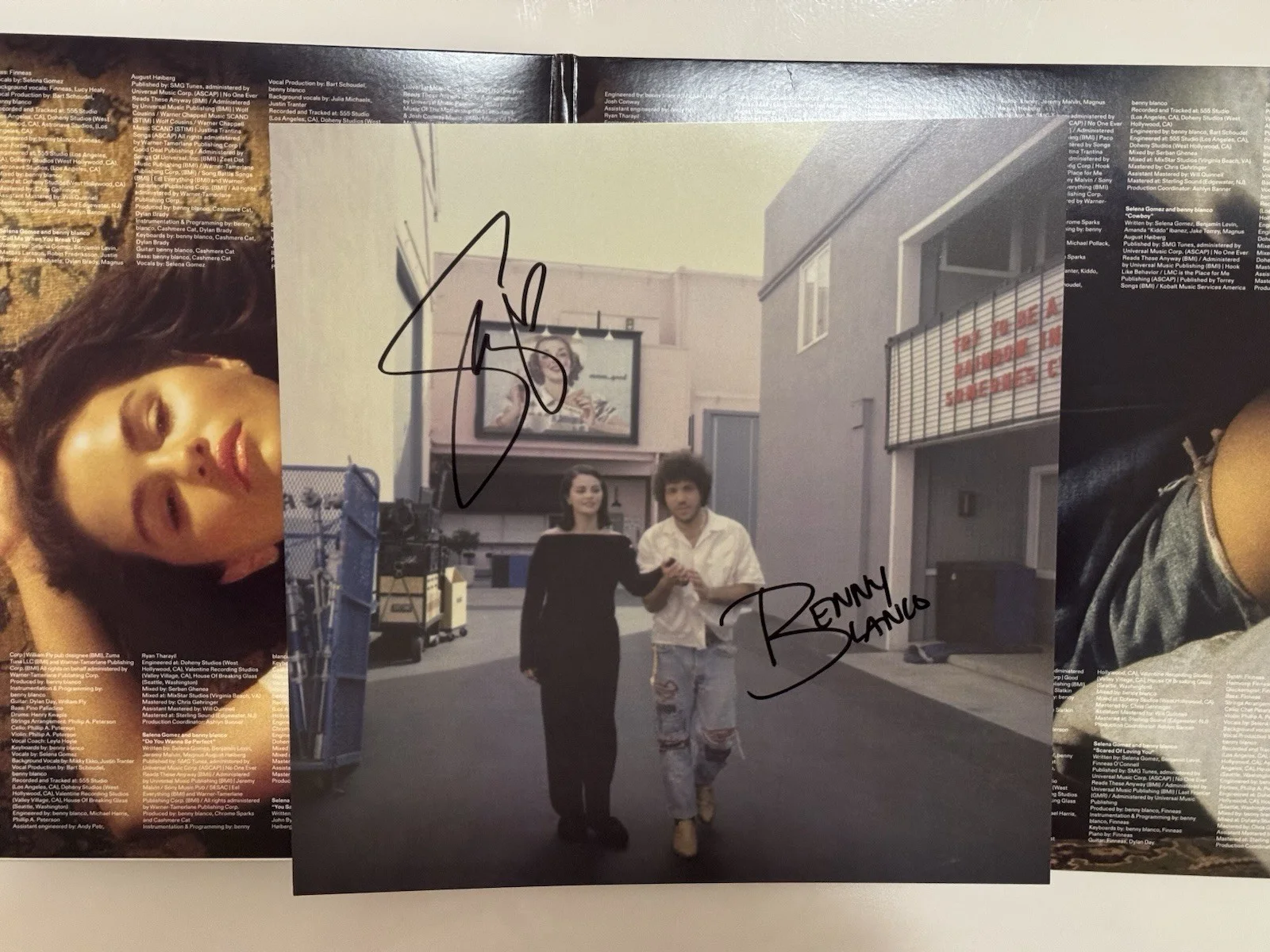 SIGNED - Selena Gomez & Benny Blanco I Said I Love You First Vinyl, image 3