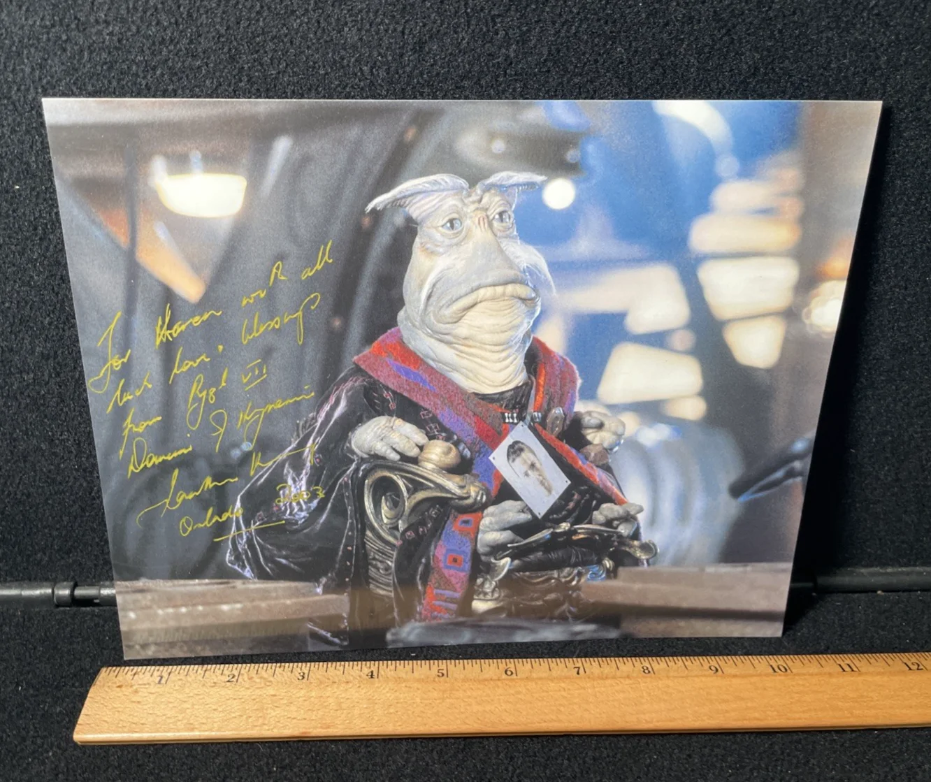 Cast — FARSCAPE Cast Signed Autographed Dominar Rygel Photo, image 2