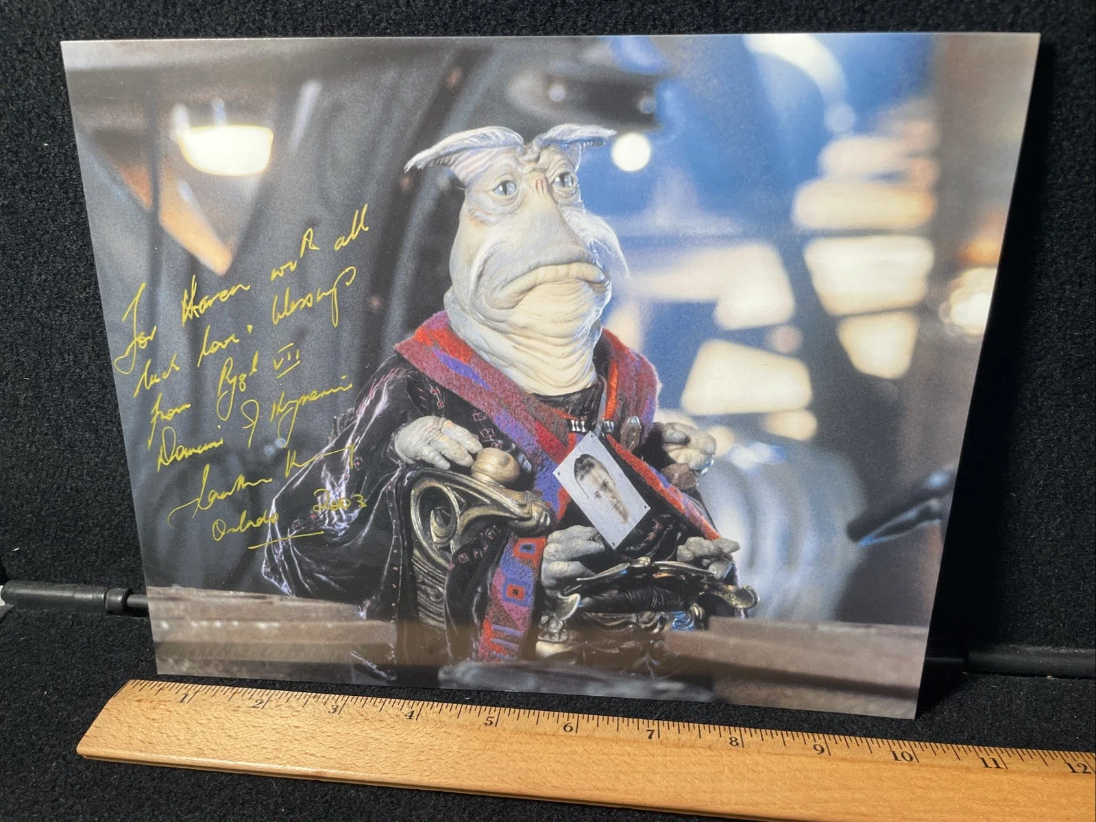 Cast — FARSCAPE Cast Signed Autographed Dominar Rygel Photo, image 5