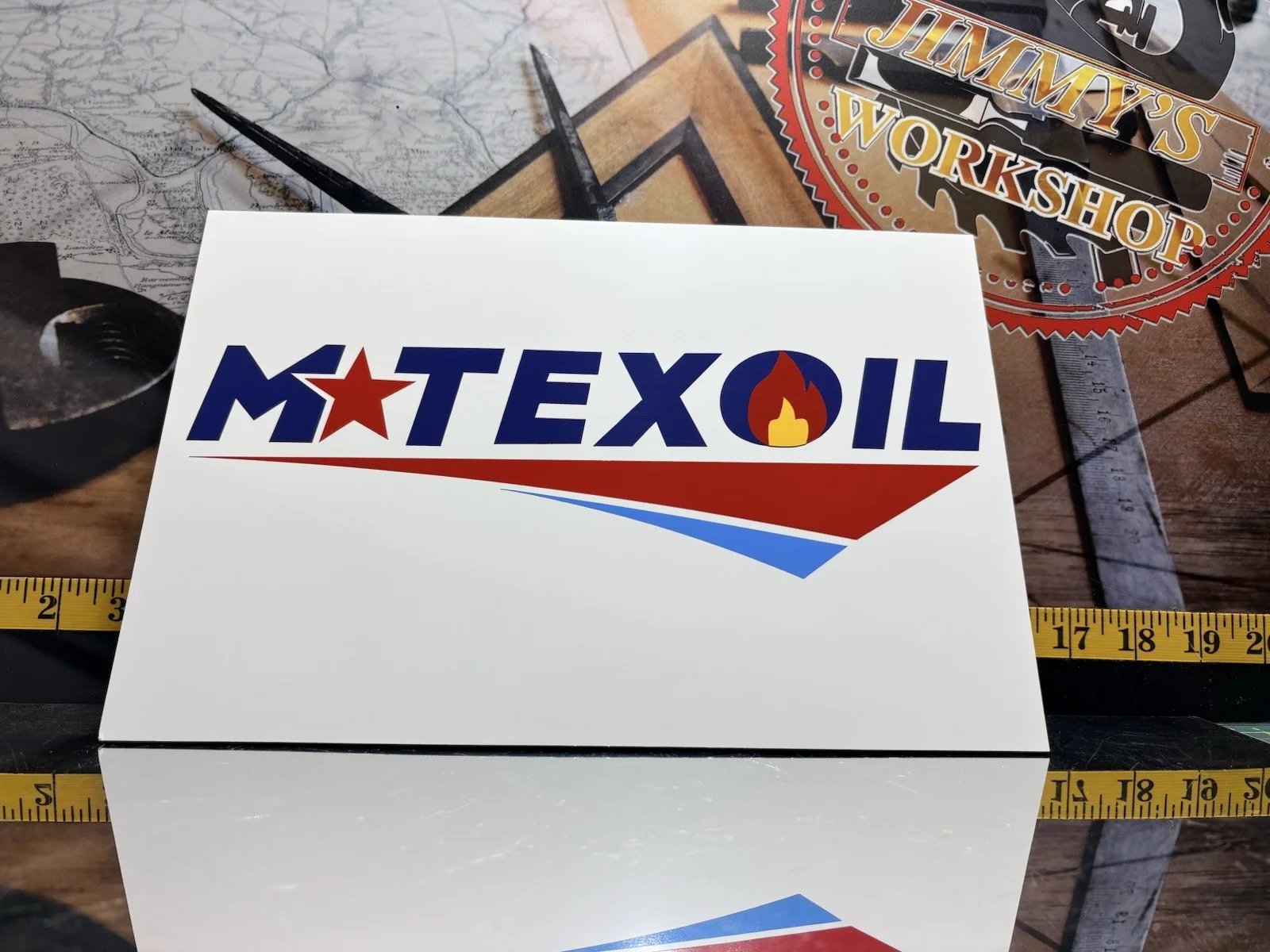 Landman M-TEX OIL Sign Board, image 2