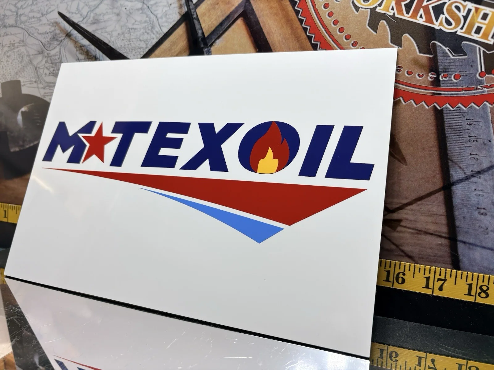 Landman M-TEX OIL Sign Board, image 3