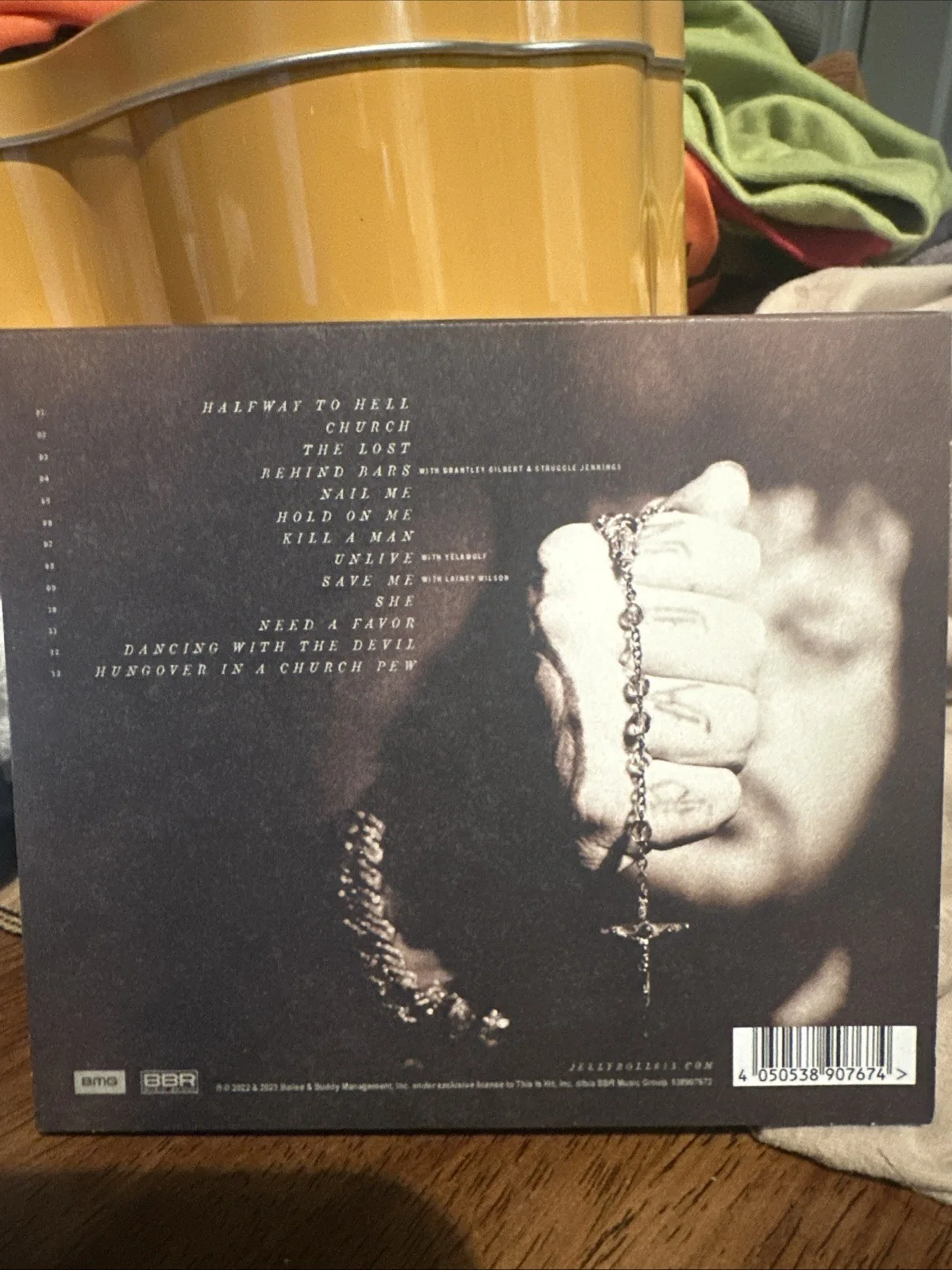 Jelly Roll Whitsitt Chapel SIGNED Vinyl Cover RARE AUTOGRAPH No CD, изображение 2