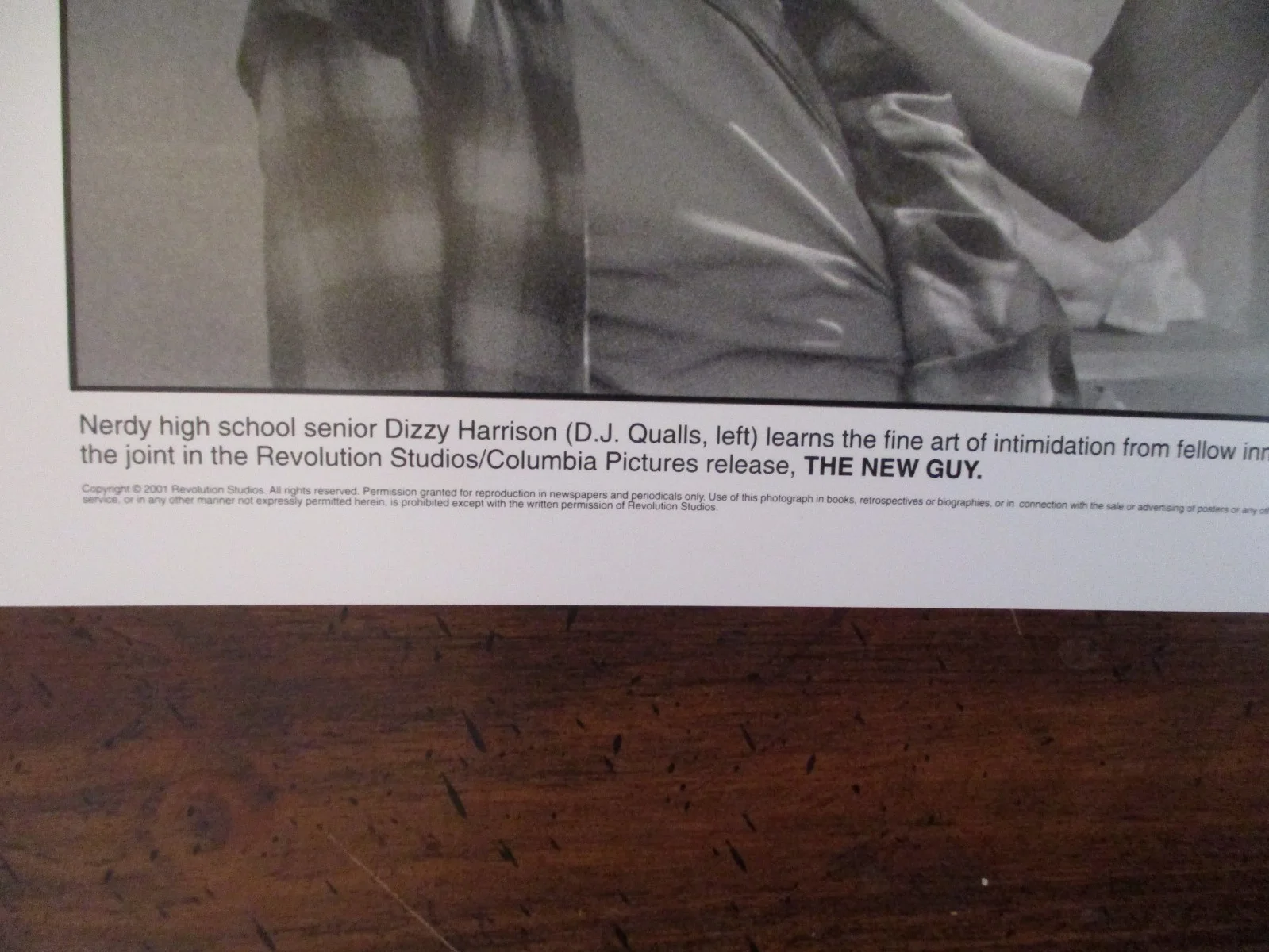 ("THE NEW GUY") D. J. Qualls/Eddie Griffin/2002 10 x 8 Black & White Press Photo, изображение 2