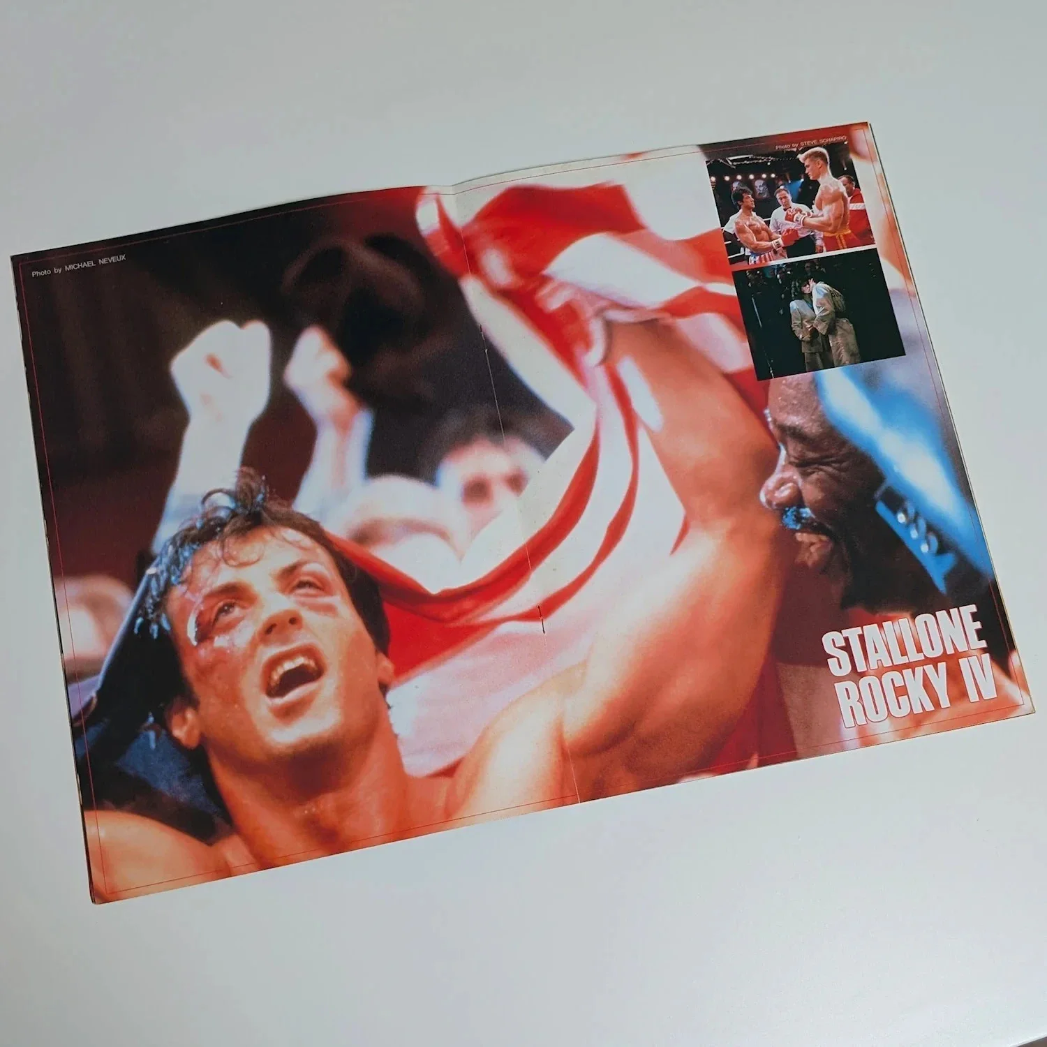 ROCKY IV (1985) Vintage Japanese Movie Programme! Sylvester Stallone, Boxing, изображение 3