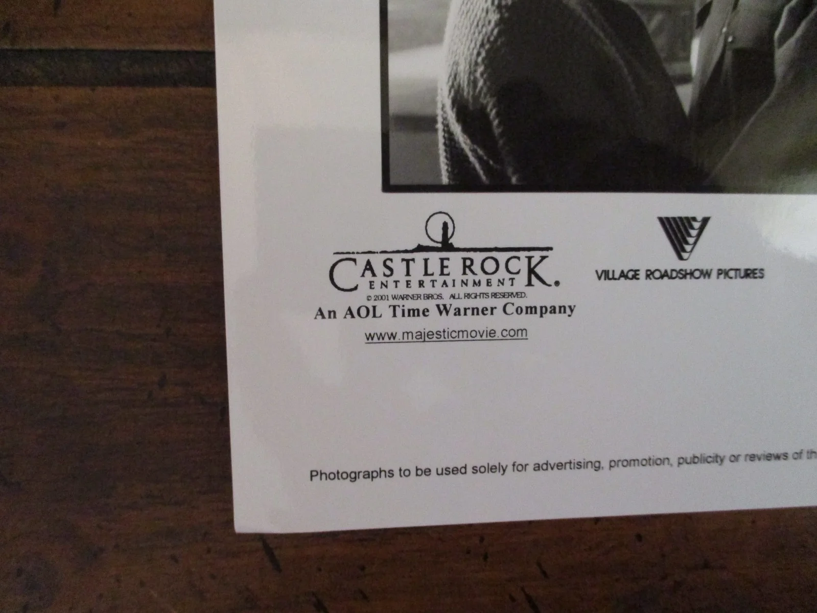 Laurie Holden/Martin Landau/Jim Carrey(THE MAJESTIC)2001 8 x10 B & W Press Photo, изображение 5
