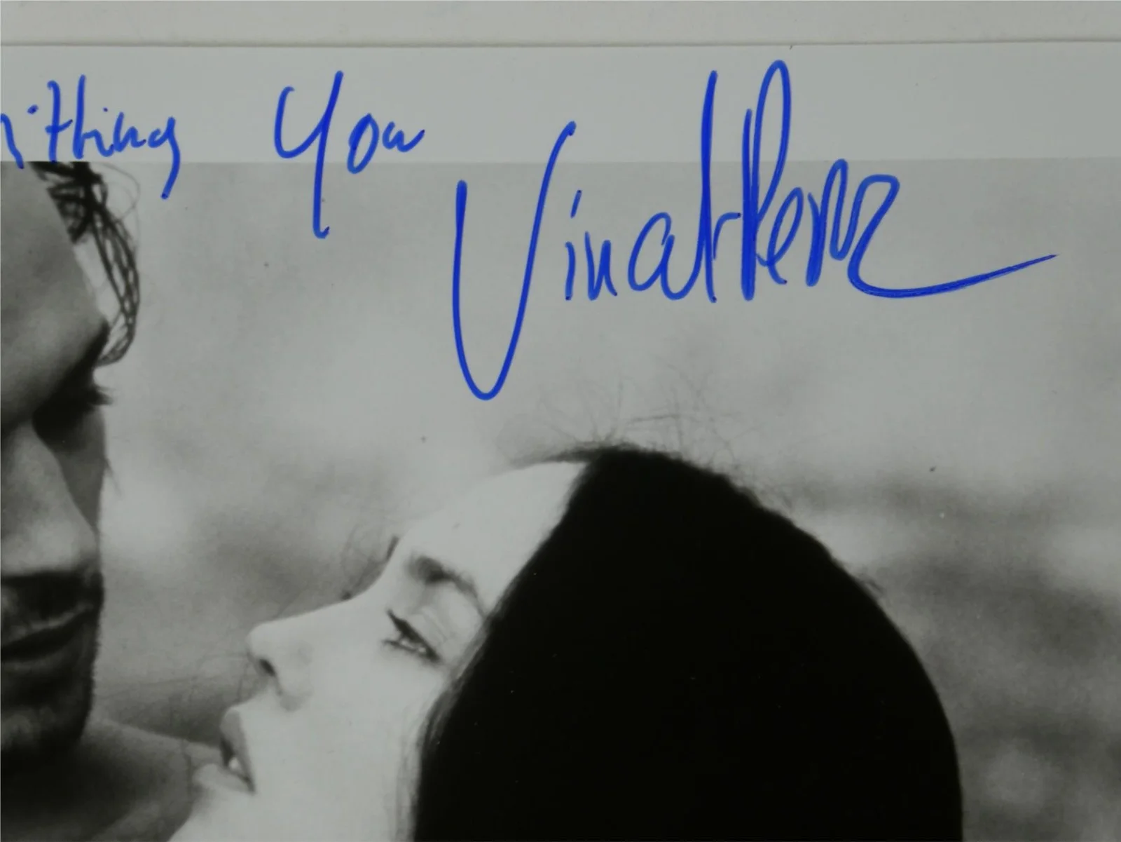 Vincent Perez — Vincent Perez Signed B&W 8x10 Promo Photo Queen Margot Personalized To Doug, изображение 2