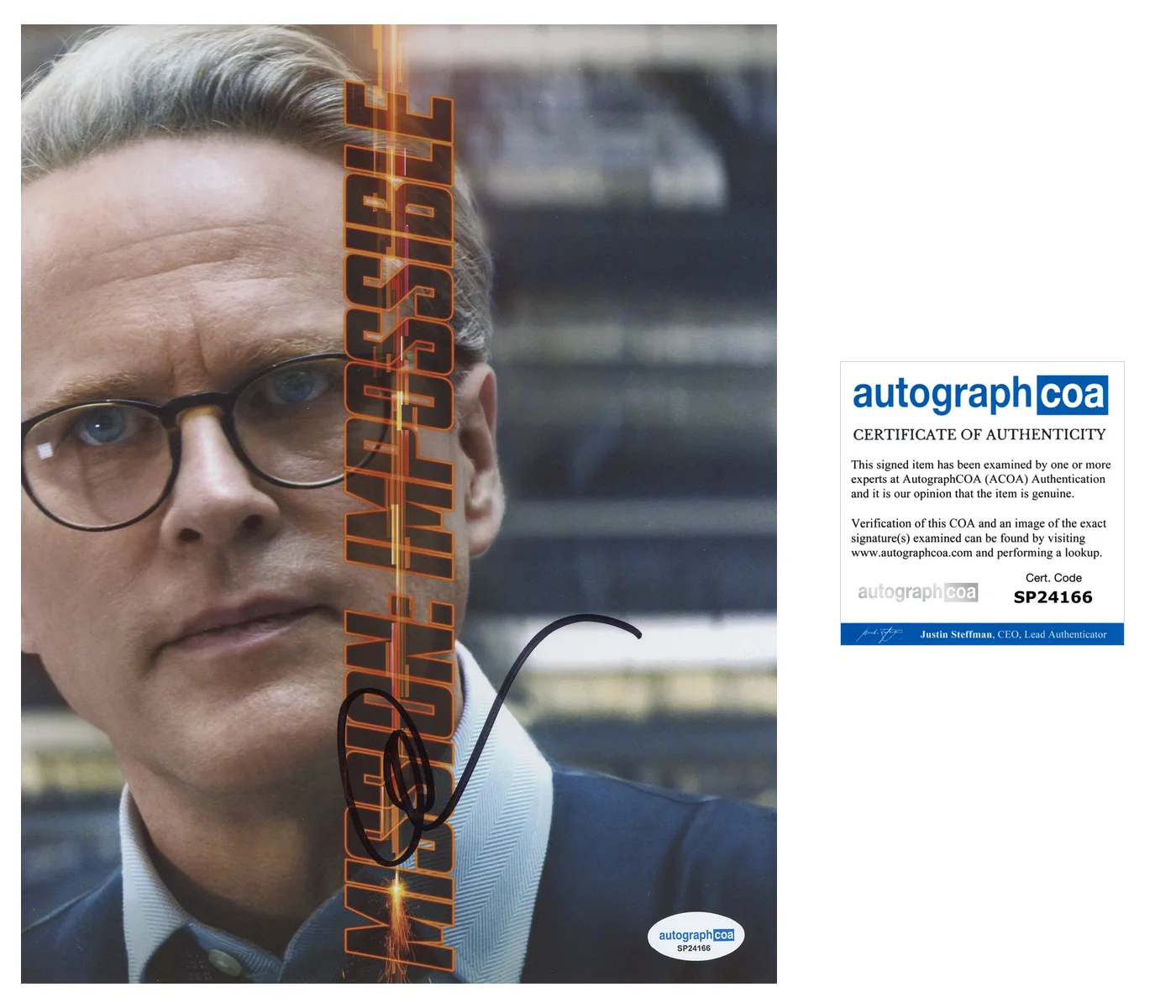 Cary Elwes — Cary Elwes Signed Autographed MISSION IMPOSSIBLE RECKONING 8x10 Photo ACOA A