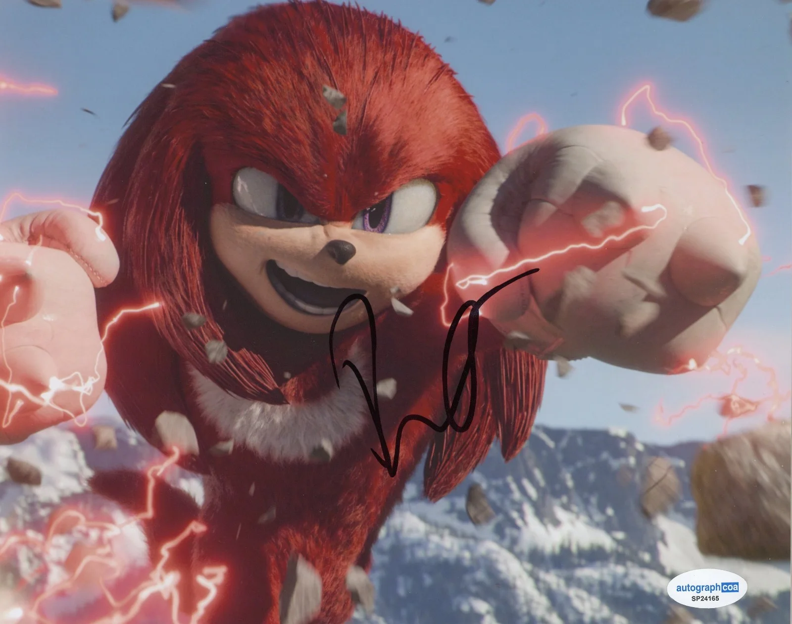 Idris Elba — Idris Elba Signed SONIC THE HEDGEHOG KNUCKLES 8x10 Photo EXACT Proof ACOA, image 2