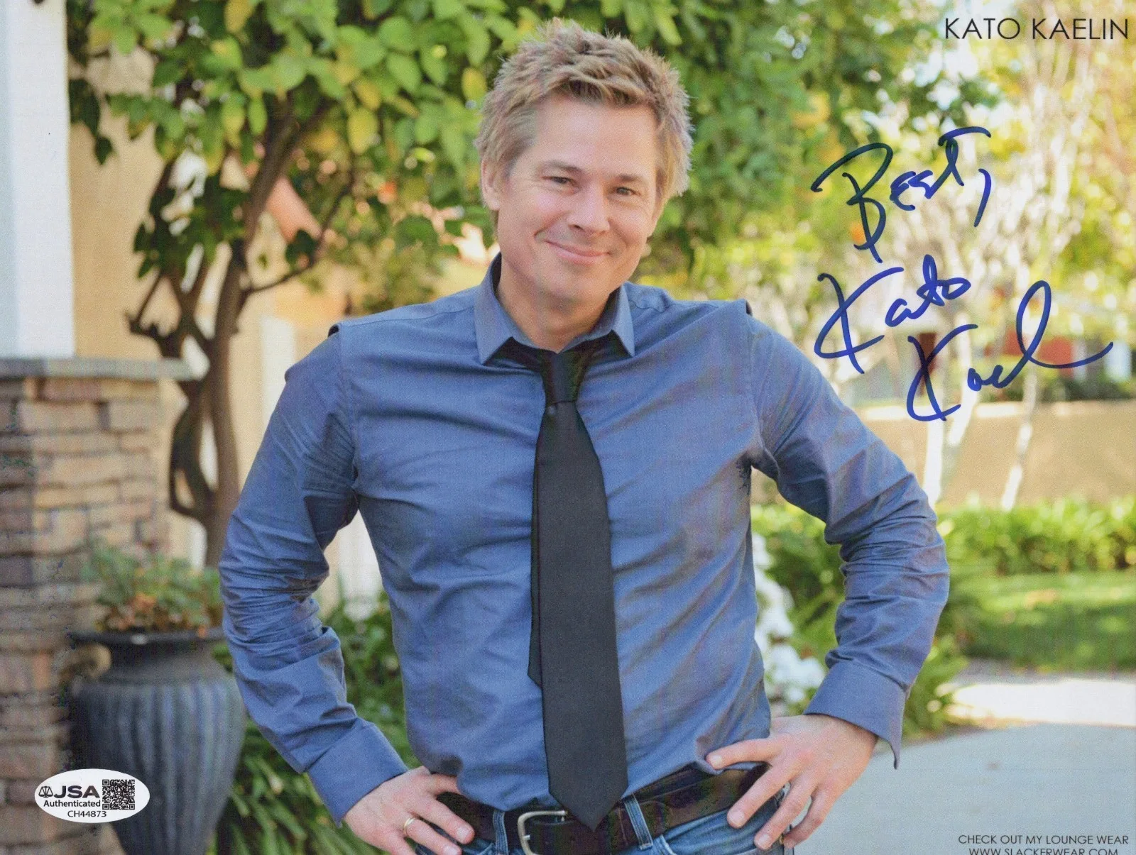 KATO KAELIN — KATO KAELIN Signed O.J. TRIAL HOUSE GUEST 8x10 Photo Autograph JSA COA CERT
