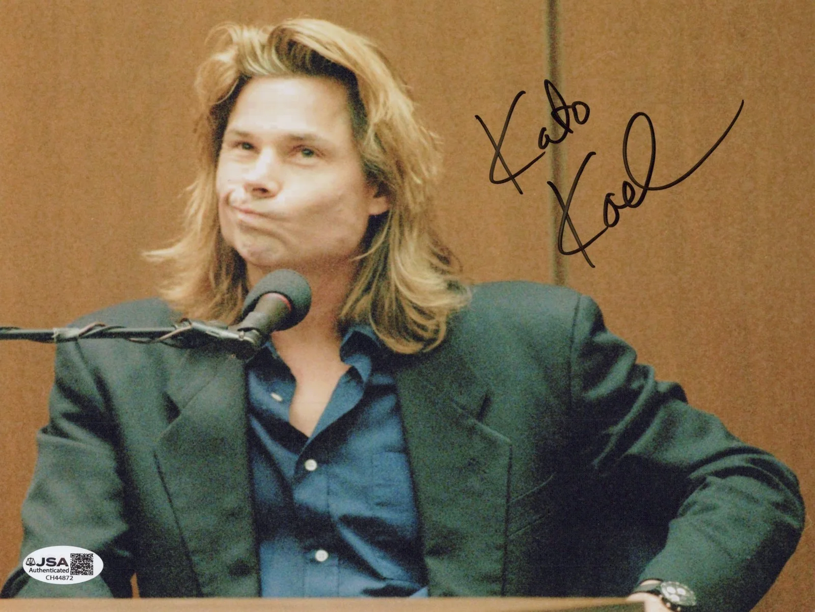 KATO KAELIN — KATO KAELIN Signed TESTIFIES IN O.J. TRIAL 8x10 Photo Autograph JSA COA CERT
