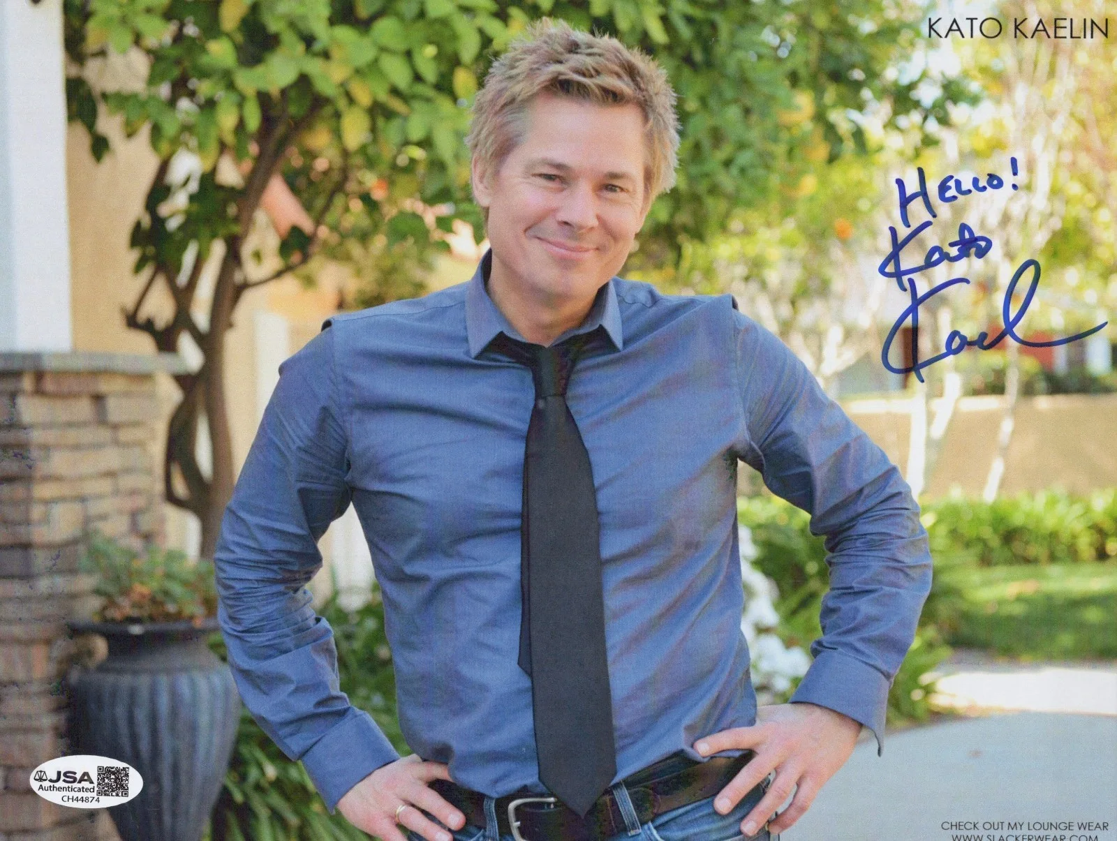 KATO KAELIN — KATO KAELIN Signed O.J. TRIAL HOUSE GUEST 8x10 Photo Autograph JSA COA CERT