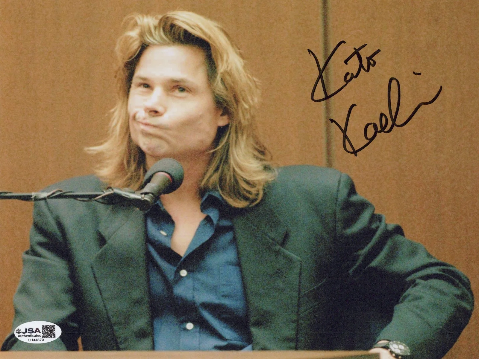 KATO KAELIN — KATO KAELIN Signed TESTIFIES IN O.J. TRIAL 8x10 Photo Autograph JSA COA CERT
