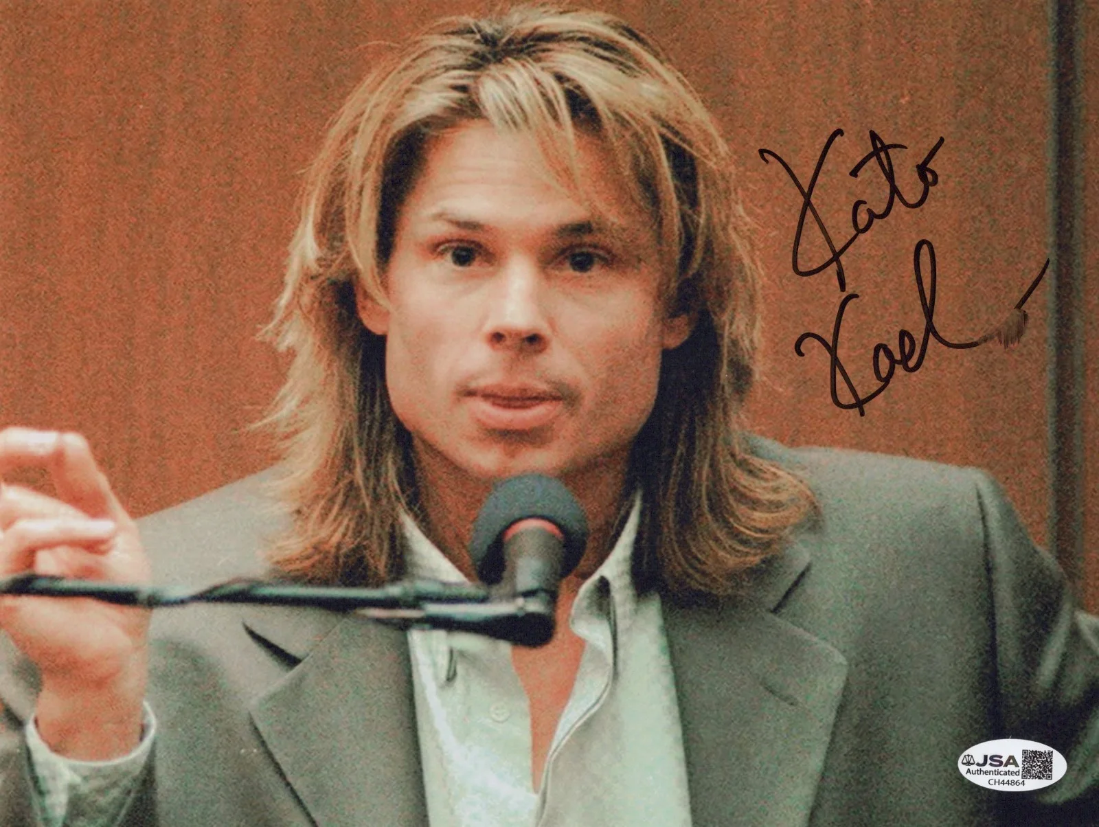 KATO KAELIN — KATO KAELIN Signed TESTIFIES IN O.J. TRIAL 8x10 Photo Autograph JSA COA CERT