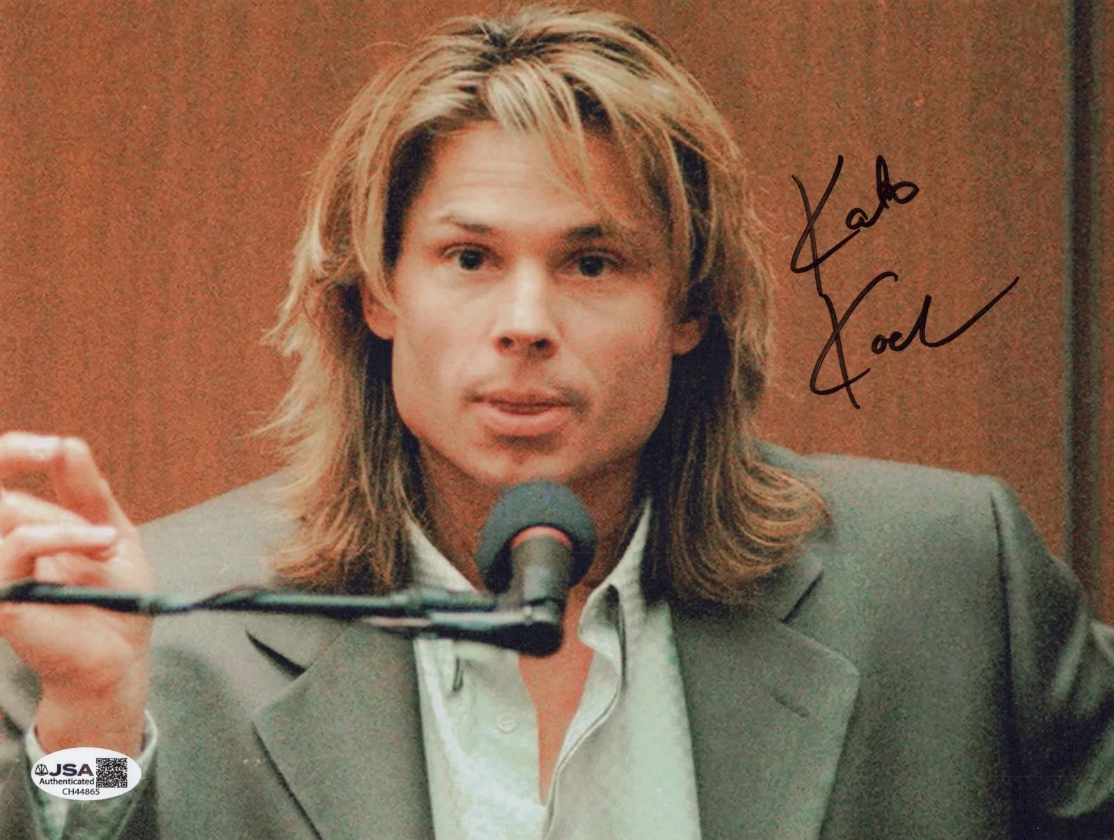 KATO KAELIN — KATO KAELIN Signed TESTIFIES IN O.J. TRIAL 8x10 Photo Autograph JSA COA CERT