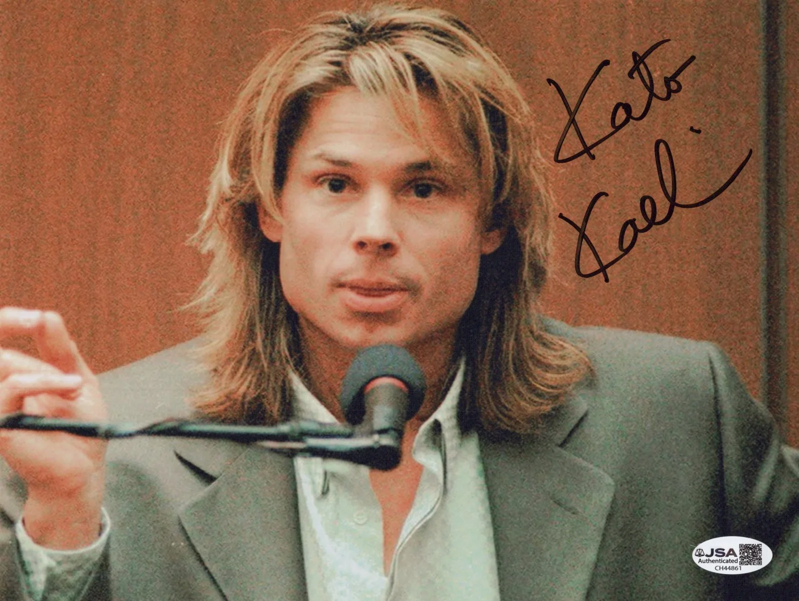 KATO KAELIN — KATO KAELIN Signed TESTIFIES IN O.J. TRIAL 8x10 Photo Autograph JSA COA CERT